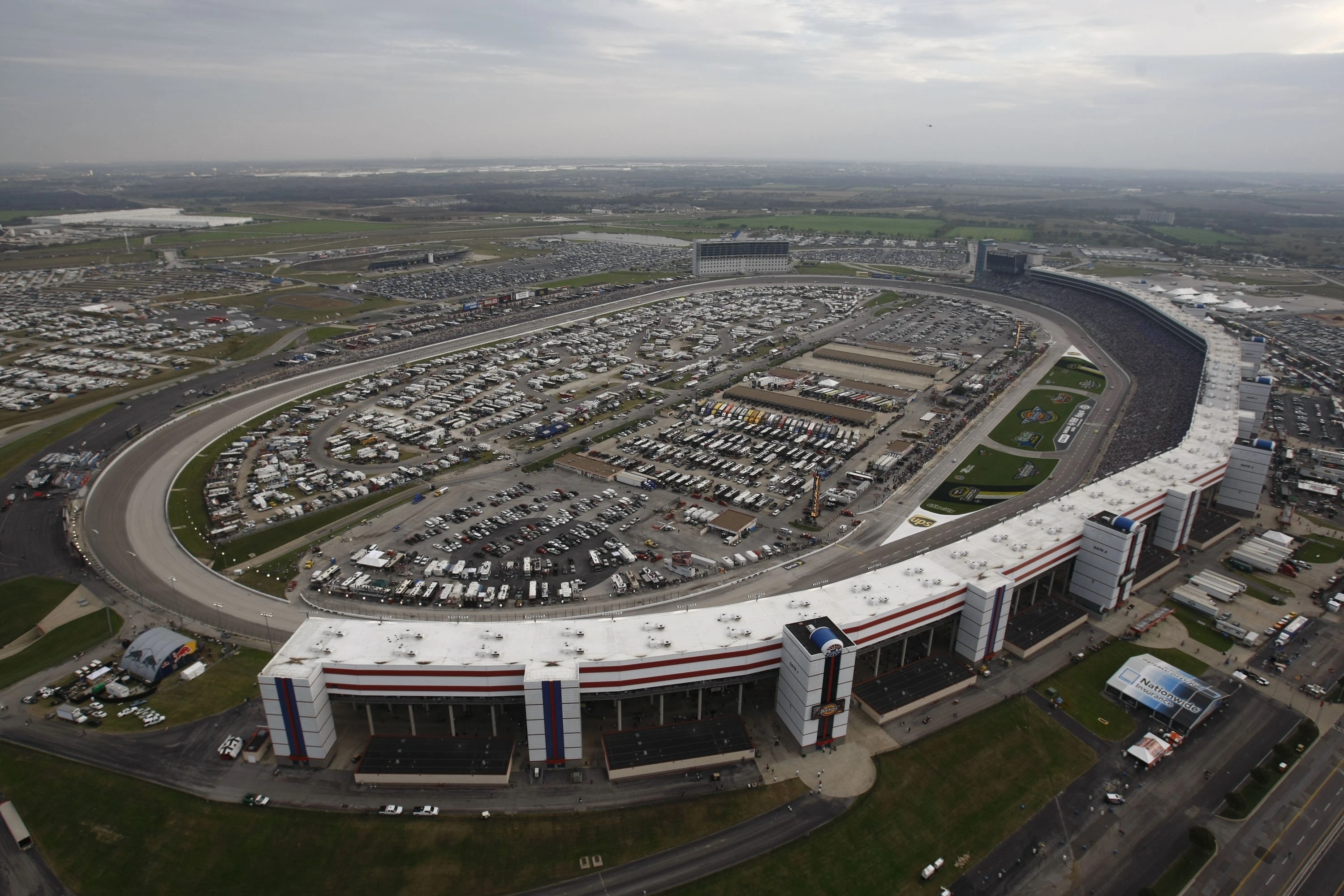 Texas Motor Speedway aerial view in Fort Worth