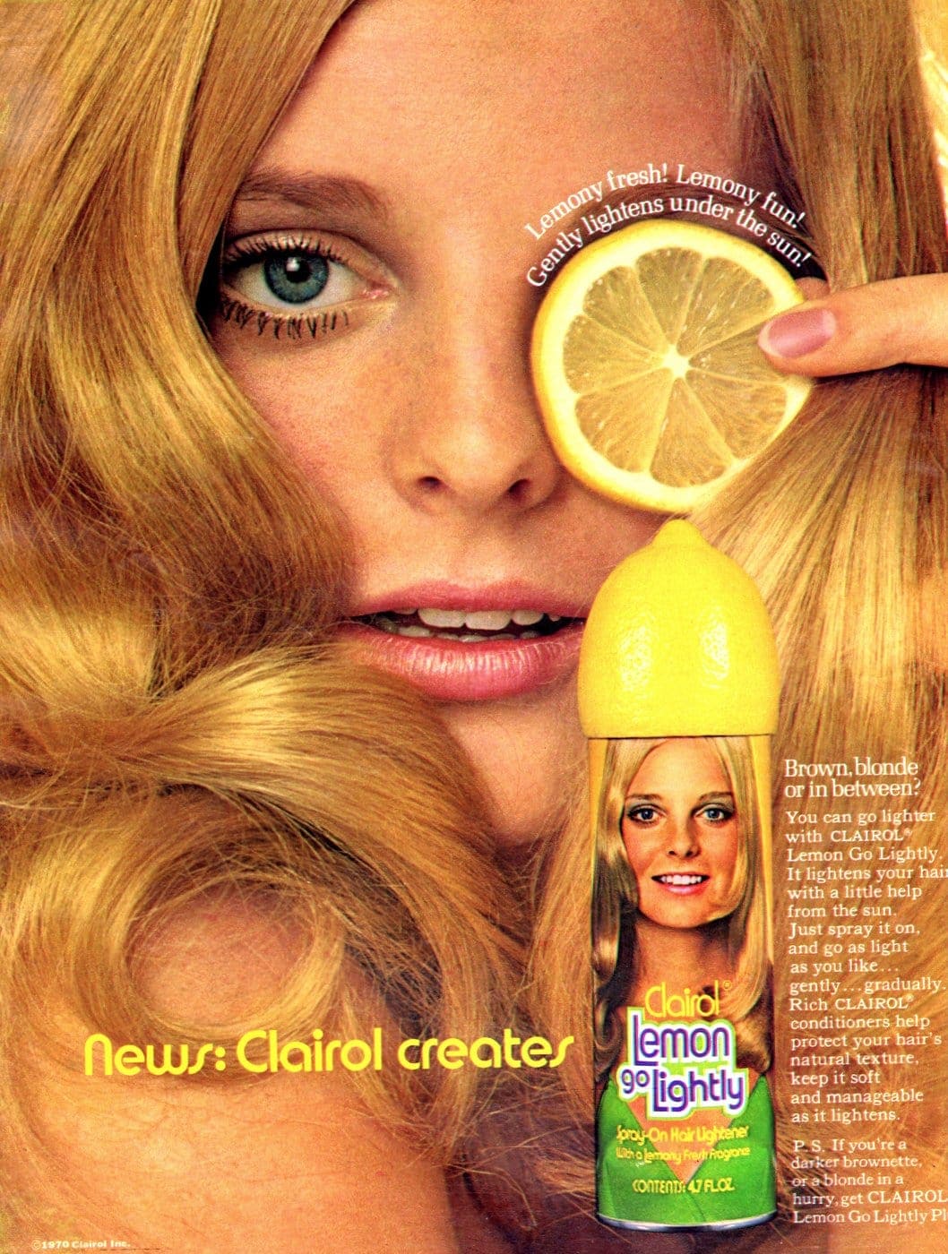 Vintage 1970s hair ad