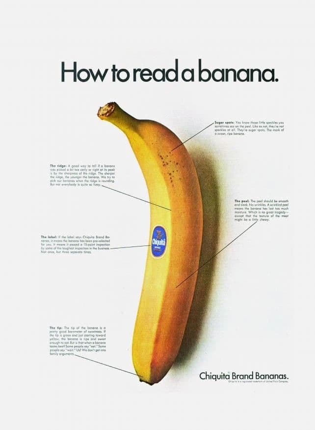 A gallery image from Brand Ads: 1968 Chiquita Banana Advertisement