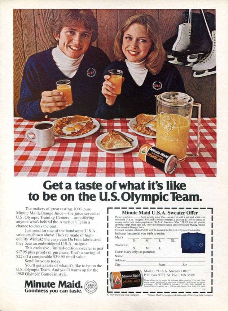 A gallery image from Brand Ads: 1979 Minute Maid Ad