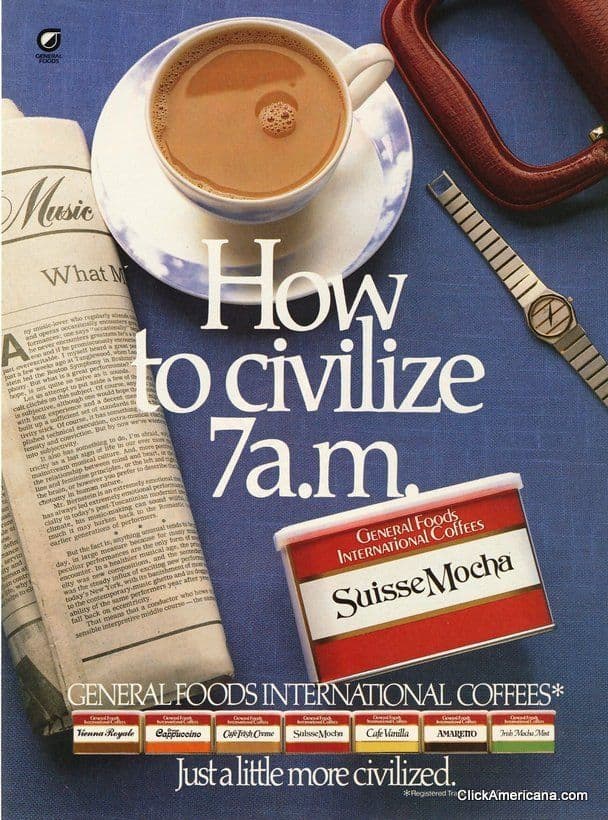 A gallery image from Brand Ads: 1982 General Foods International Coffees Advertisement