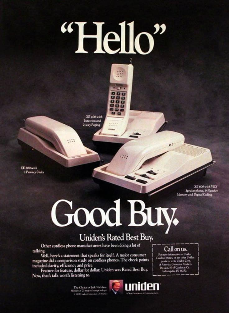 A gallery image from Brand Ads: 1987 Uniden Cordless Phone Advertisement