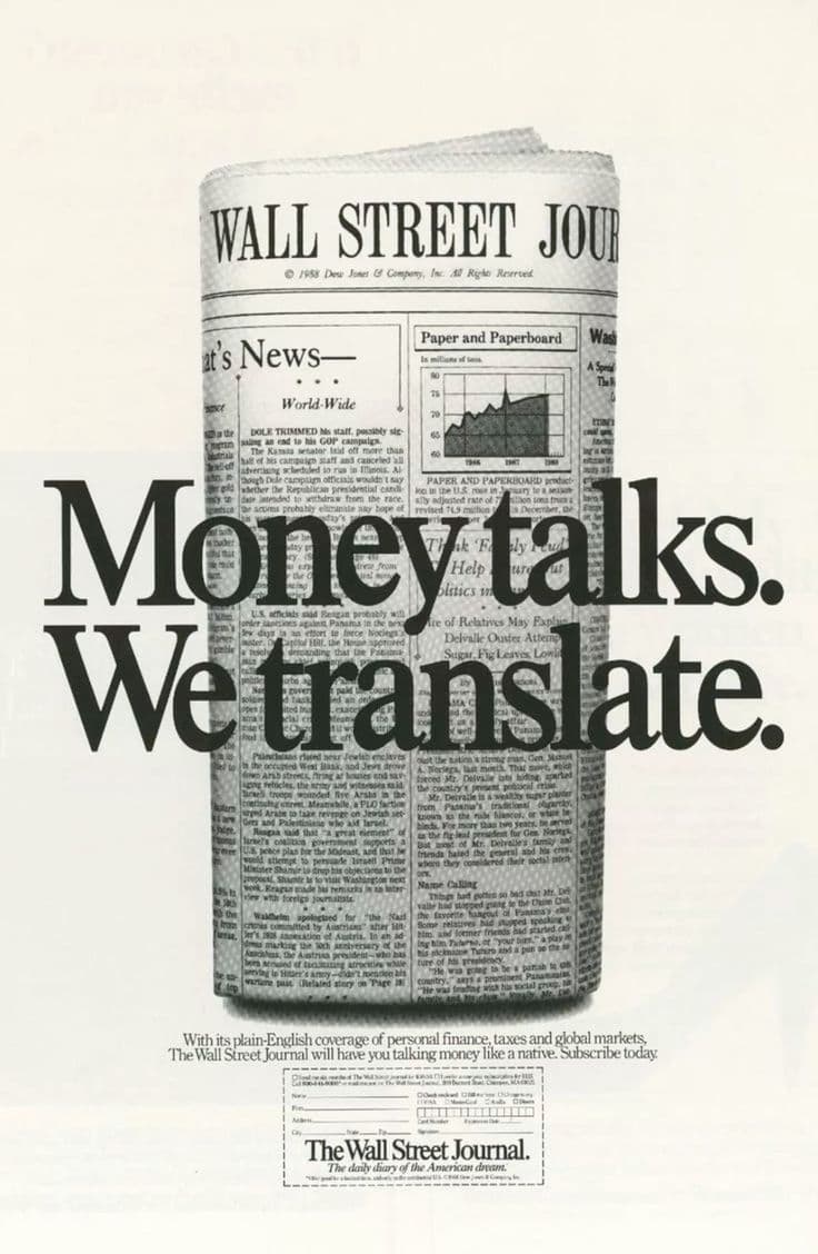 A gallery image from Brand Ads: 1988 The Wall Street Journal Advertisement