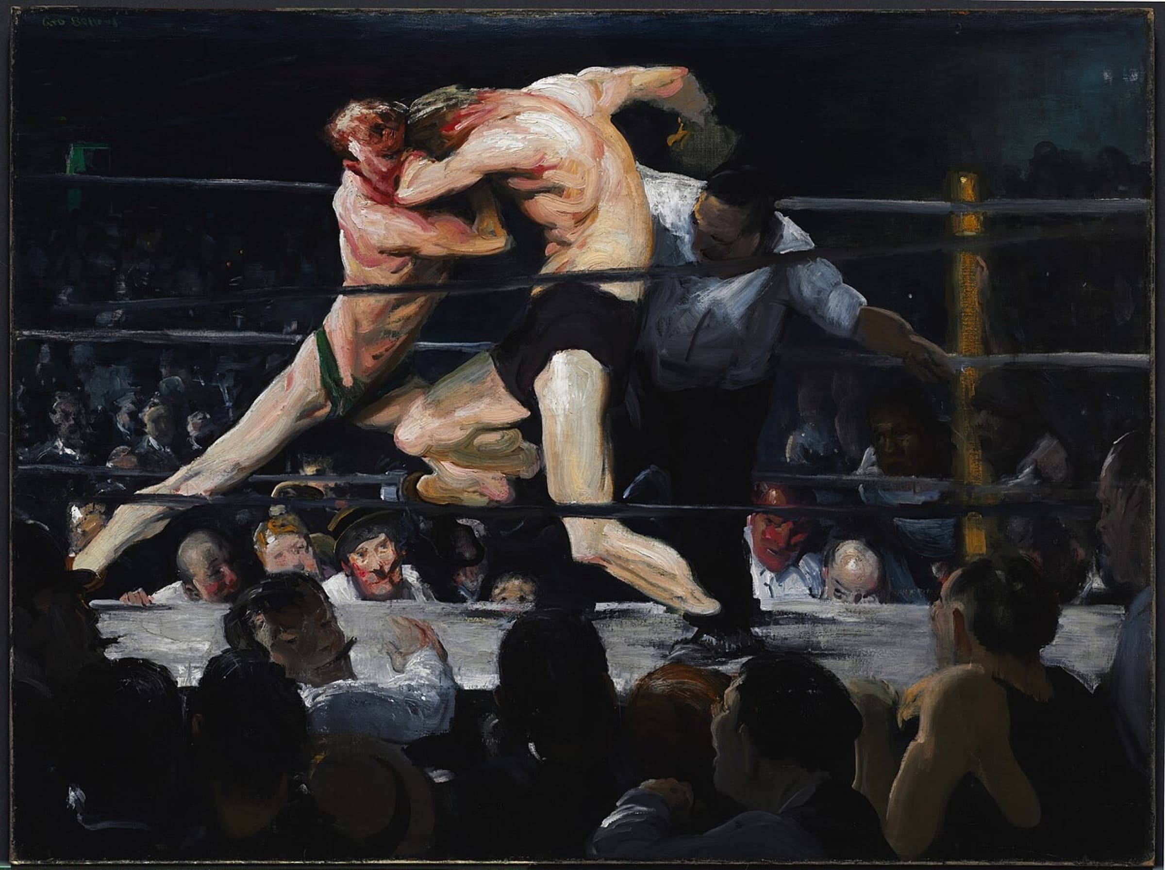 A gallery image from Fine Art: Bellows Stag At Sharkeys 1909