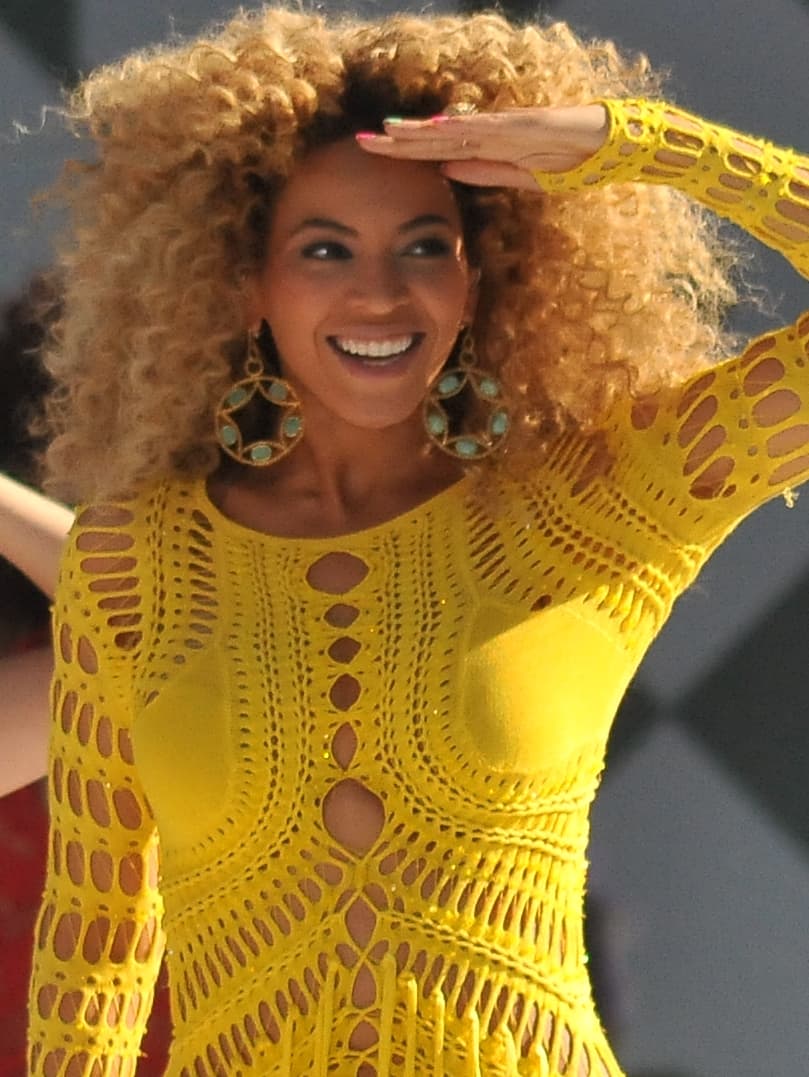 A gallery image from Music: Beyonce Knowles GMA Run The World Cropped Saluting