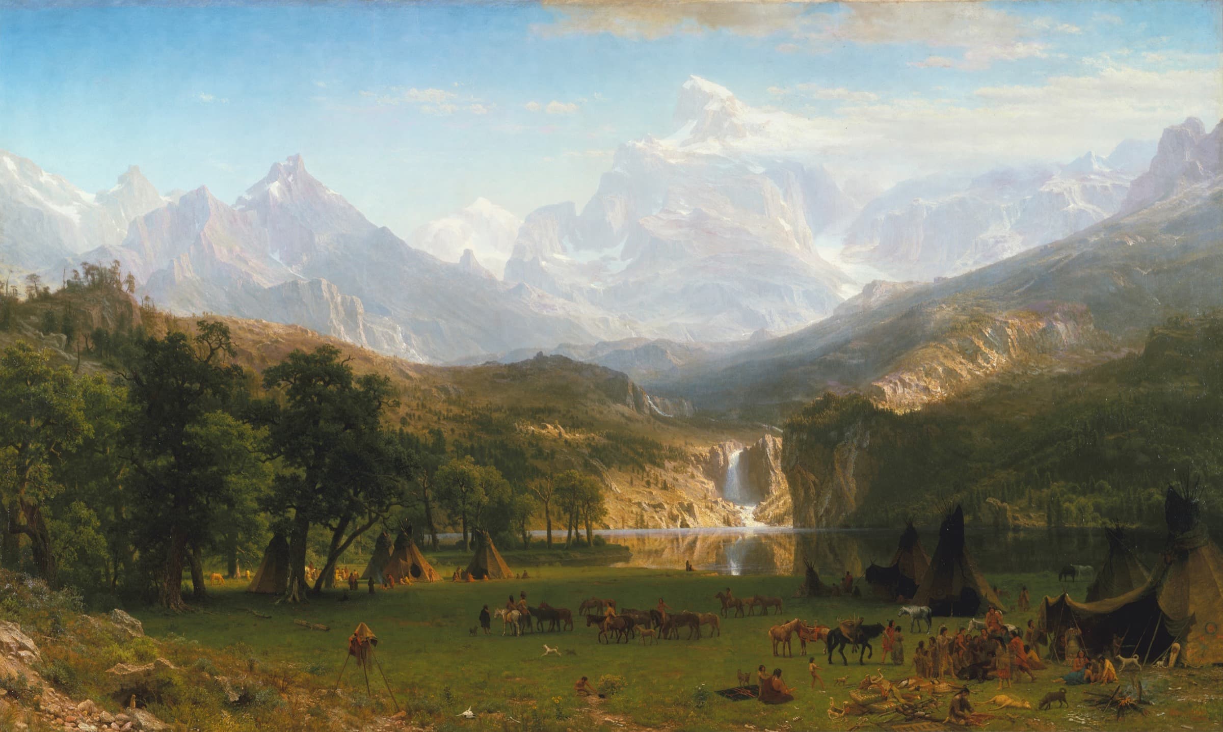 A gallery image from Fine Art: Bierstadt Rocky Mountains Landers Peak 1863