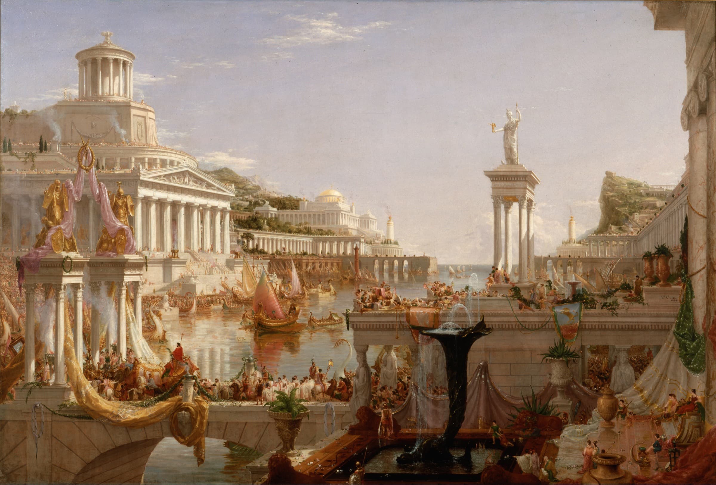 A gallery image from Fine Art: Cole Course Of Empire Consummation 1836