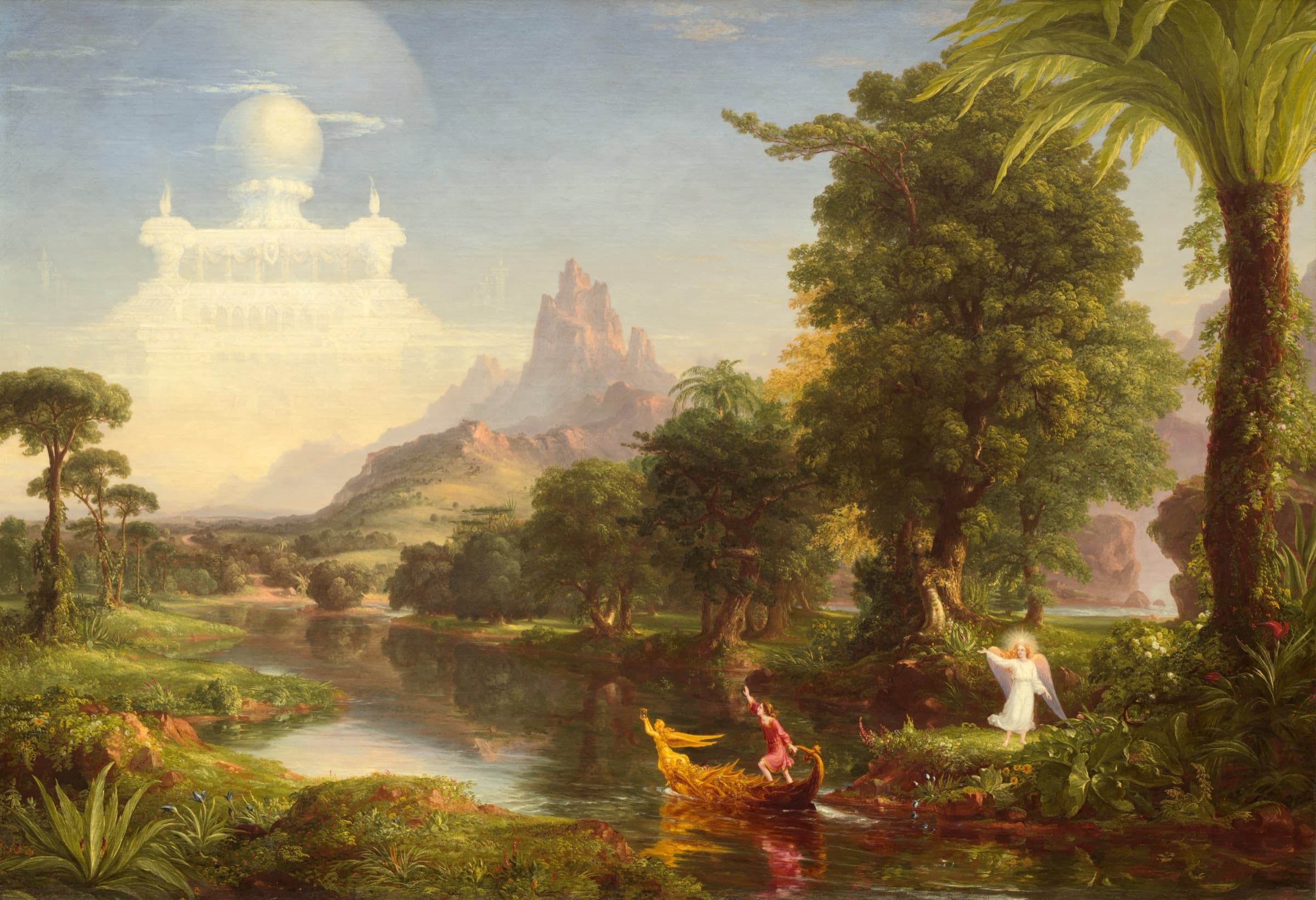 A gallery image from Fine Art: Cole Voyage Of Life Youth 1842