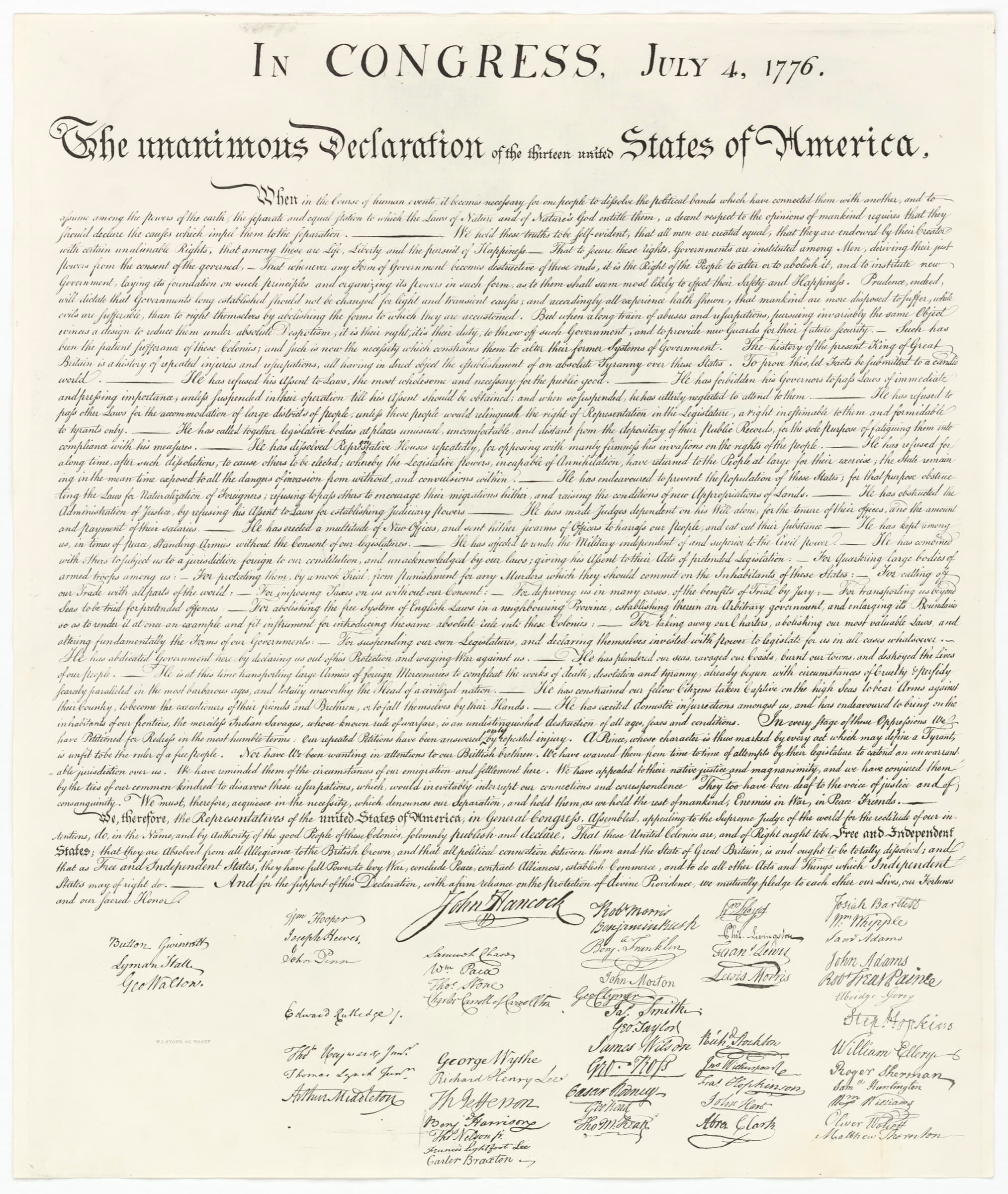 A gallery image from Constitution: Declaration Engrav Pg1of1 AC