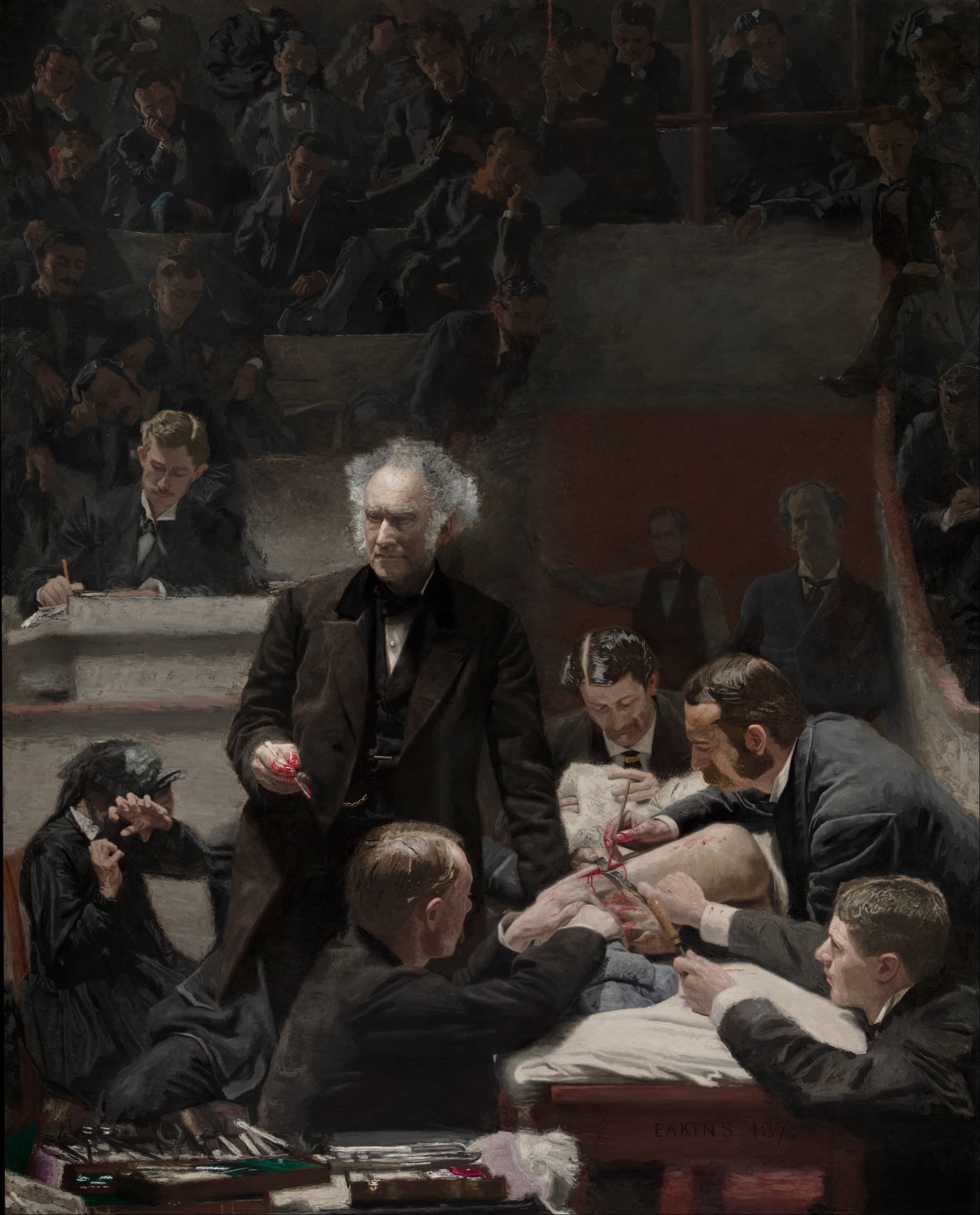 A gallery image from Fine Art: Eakins The Gross Clinic 1875