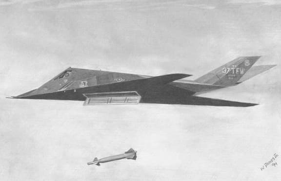 A gallery image from Military: F 117 Nighthawk Strikes Baghdad