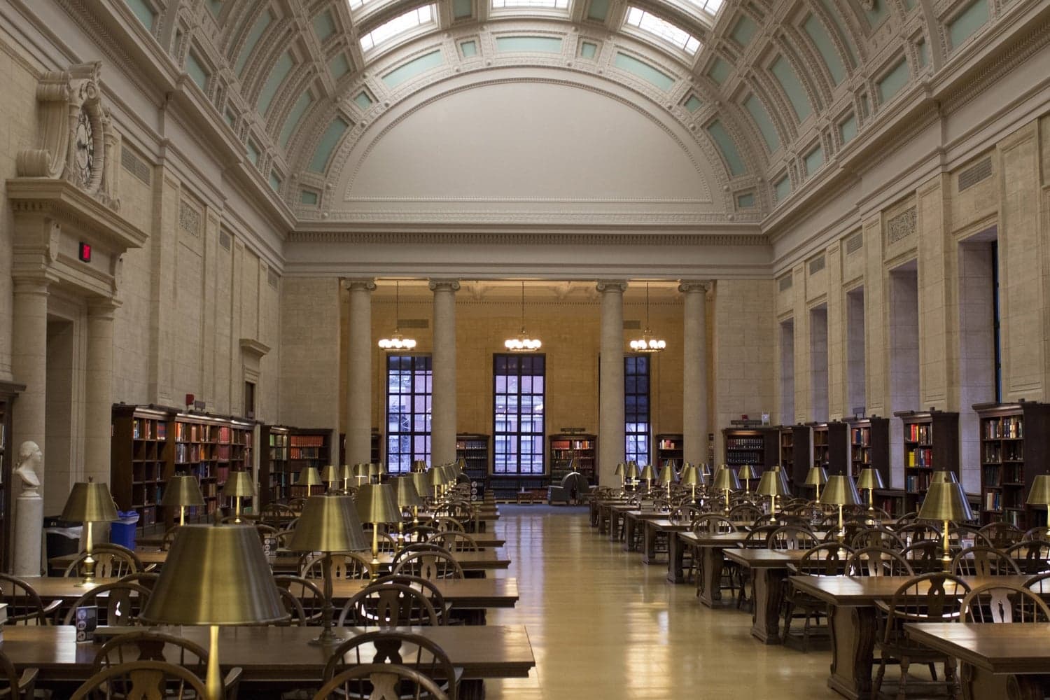 A gallery image from Education: Harvard Widener Library Interior Reading Room