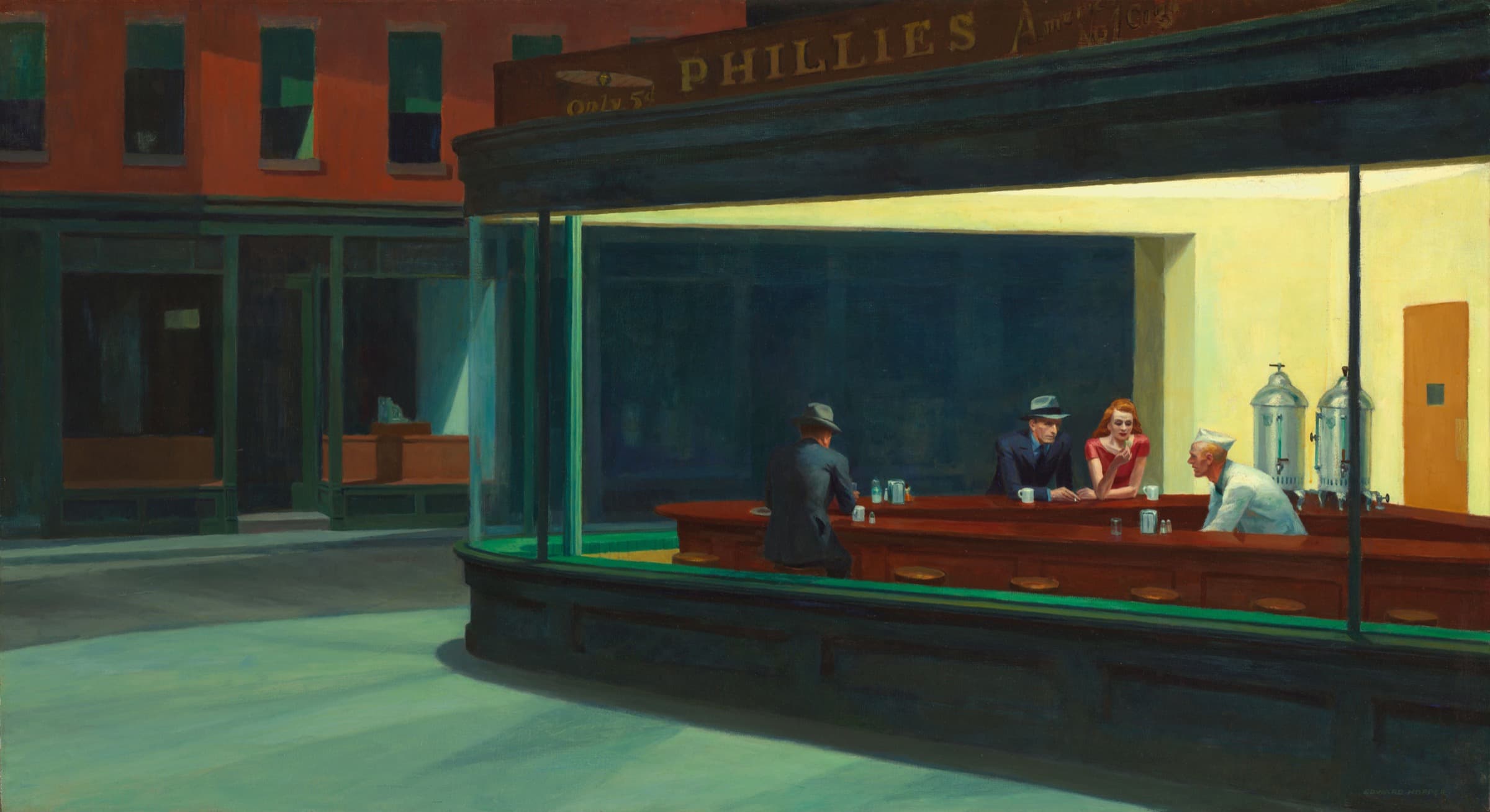 A gallery image from Fine Art: Hopper Nighthawks 1942