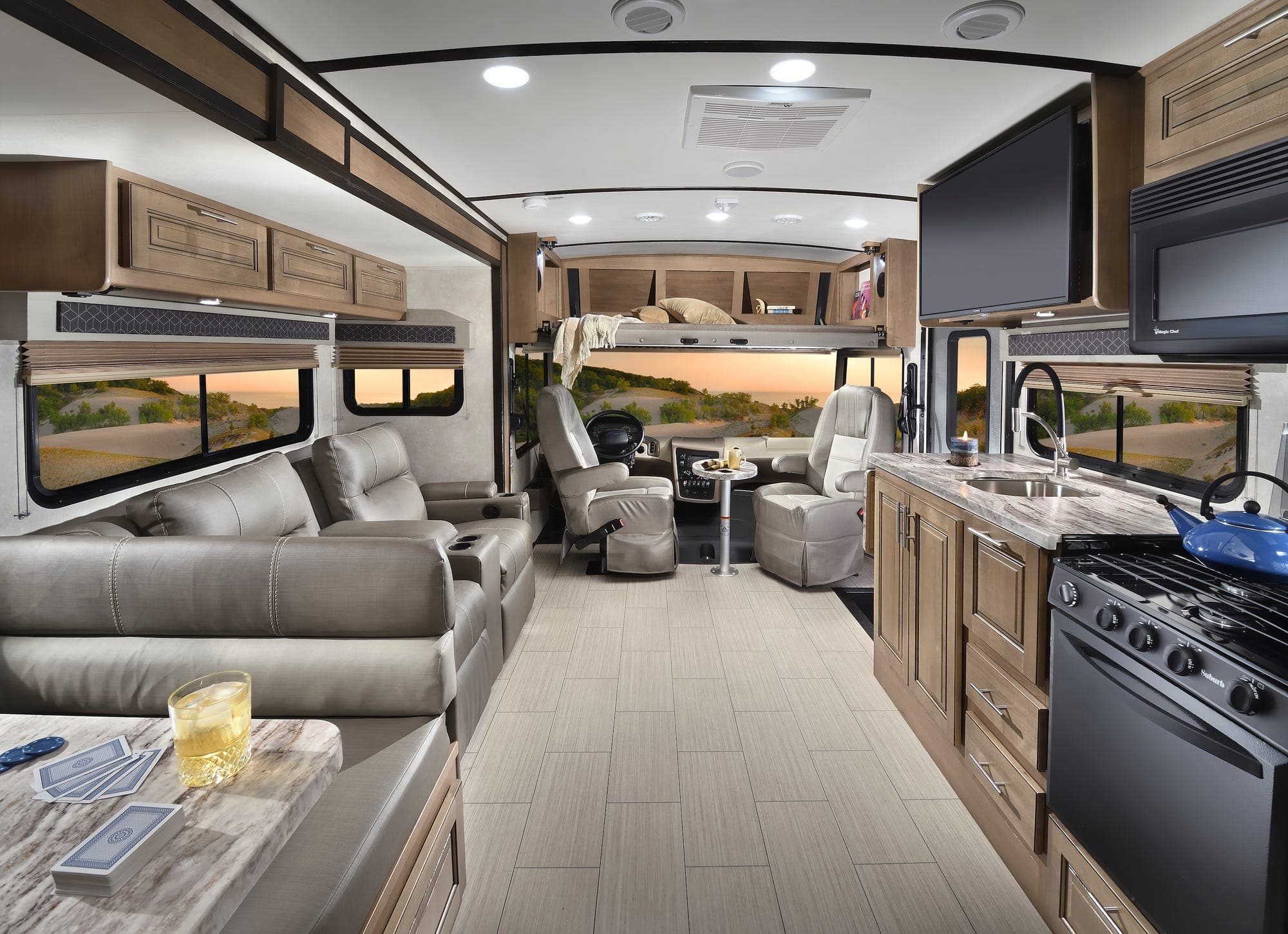 A gallery image from American Life: Interior Of The Forrest River FR3 Class A Motor Home
