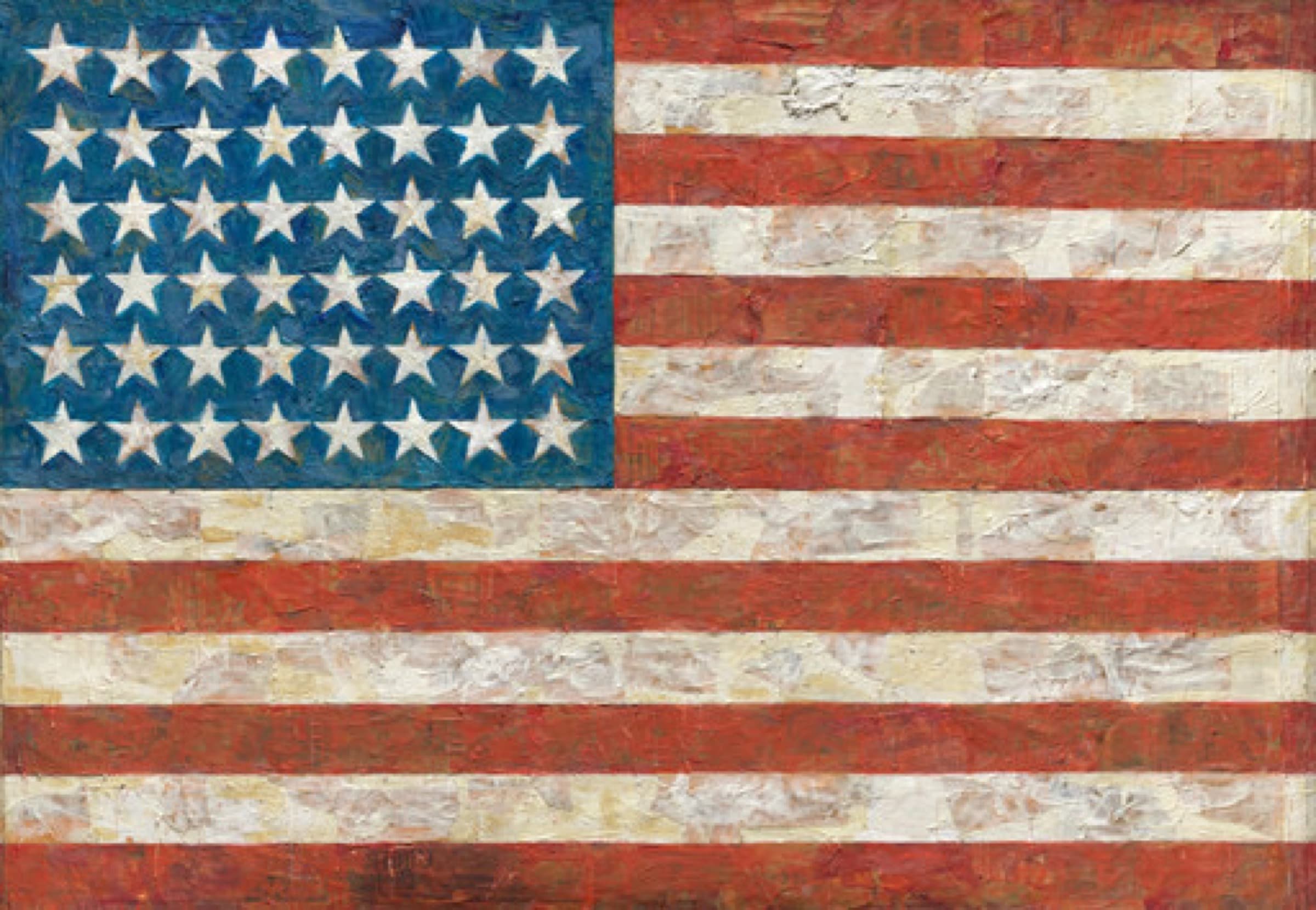 A gallery image from Fine Art: Jasper Johns Flag 1955
