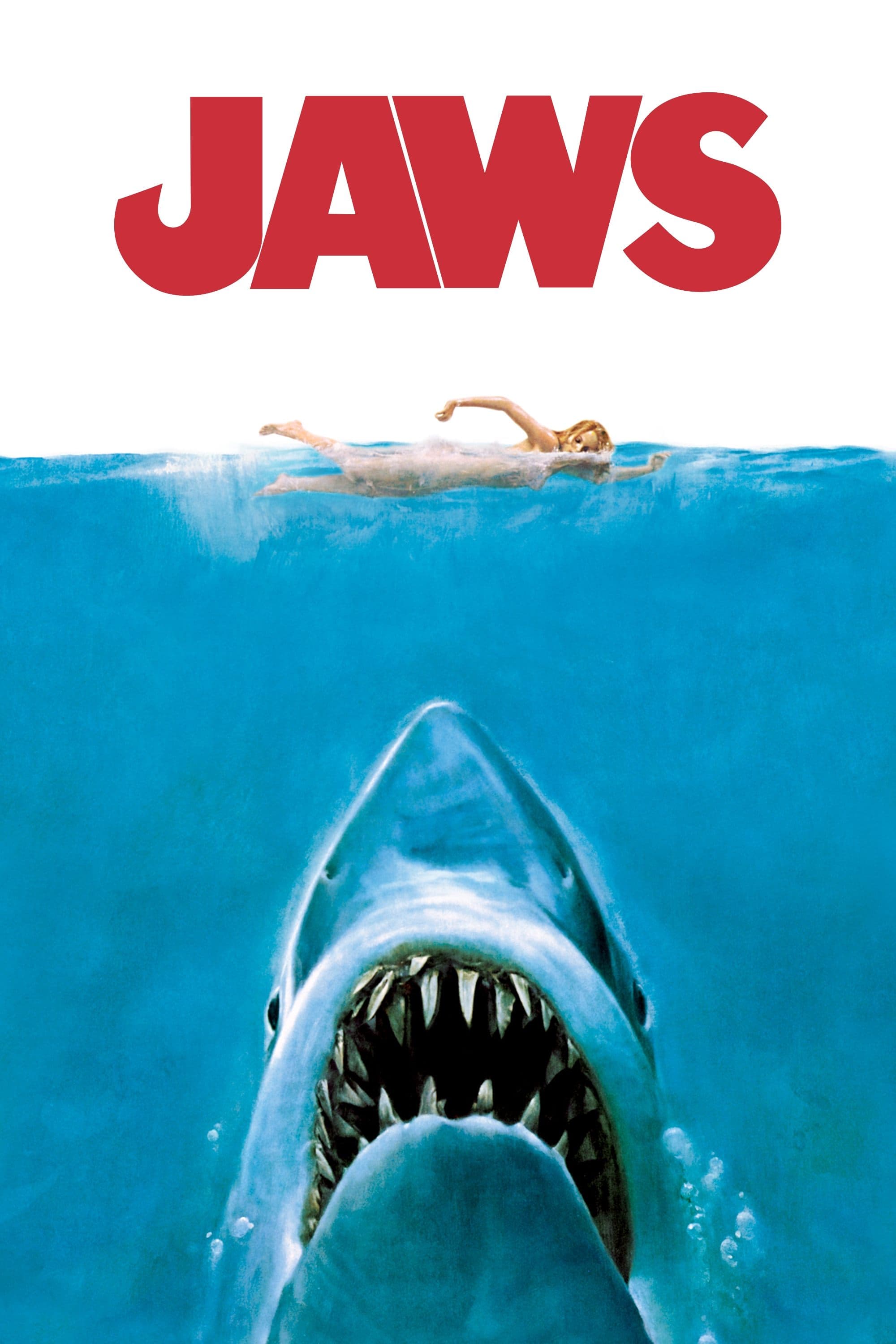 A gallery image from Cinema: Jaws 1975 Minimalist Shark Composition Poster