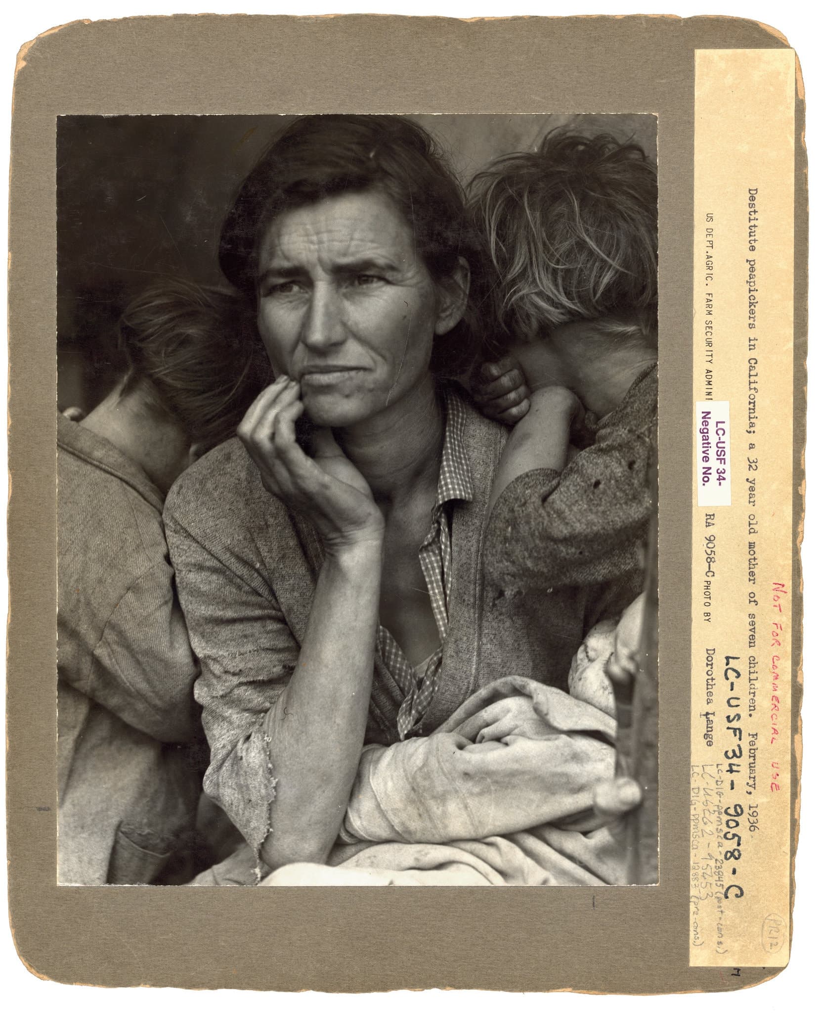 Dorothea Lange's portrait of Florence Owens Thompson and her children