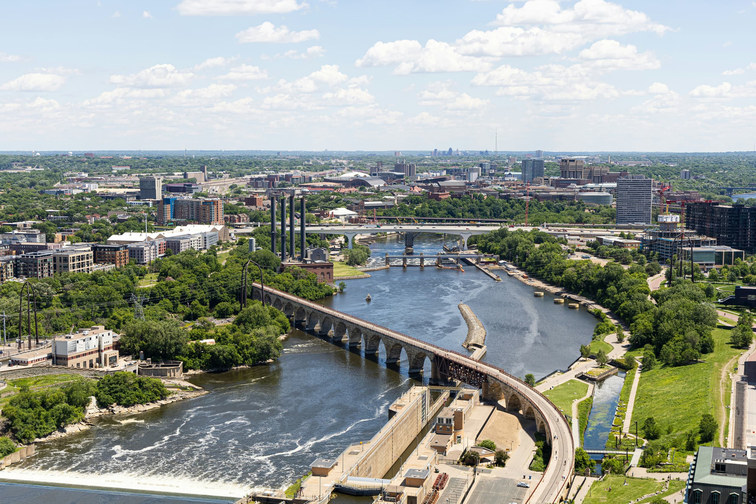 A gallery image from Landscapes: Mississippi River Running Through Minneapolis