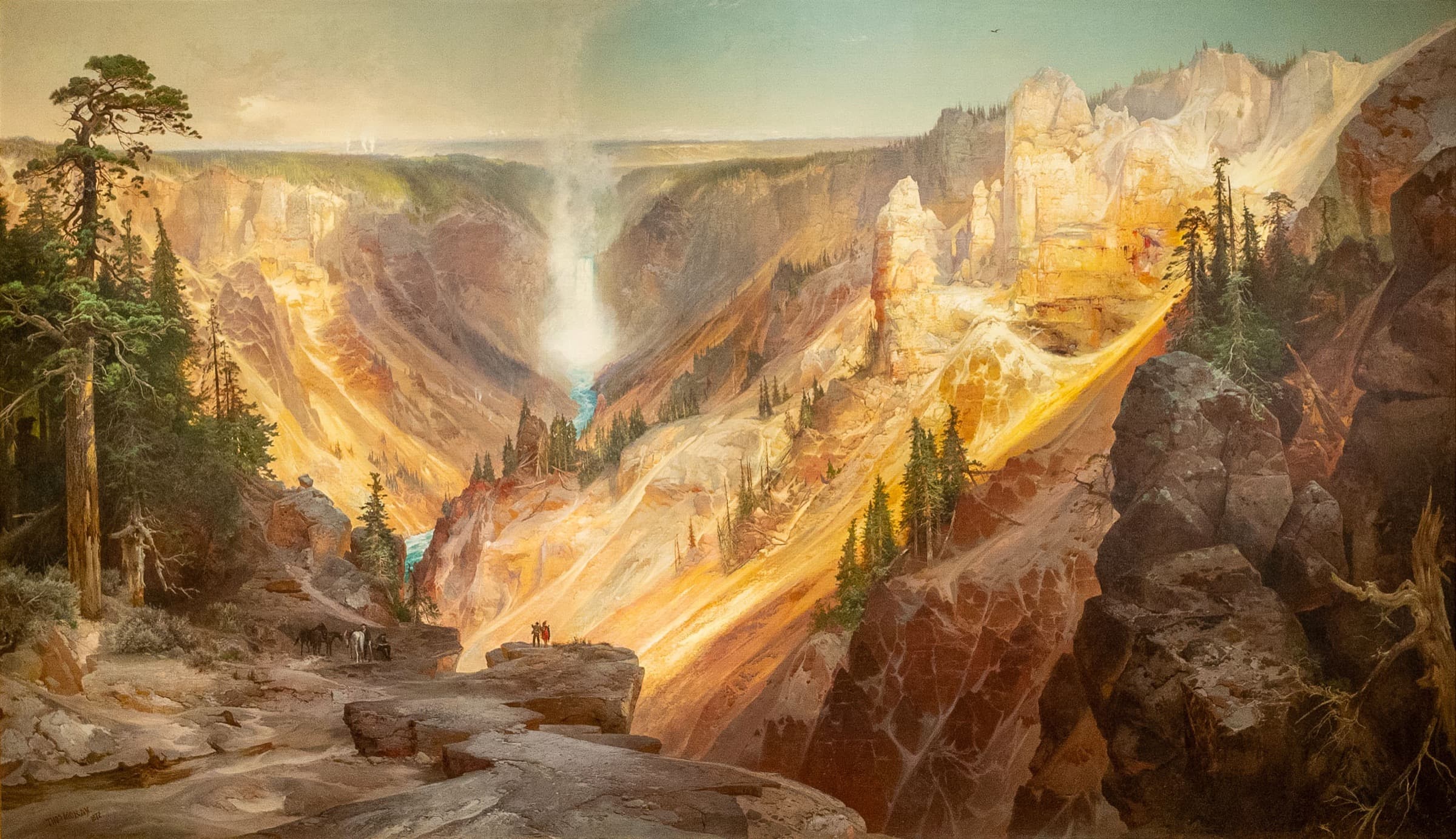 A gallery image from Fine Art: Moran Grand Canyon Of The Yellowstone 1872