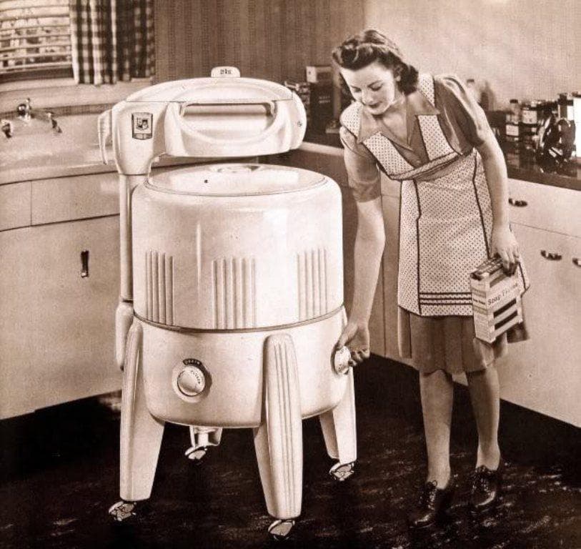 Household appliances transform domestic work.