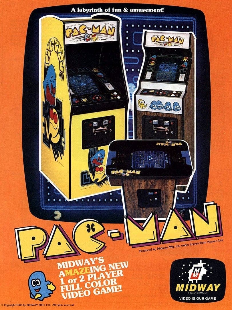 A gallery image from Brand Ads: Pac Man Arcade Video Games From 1980