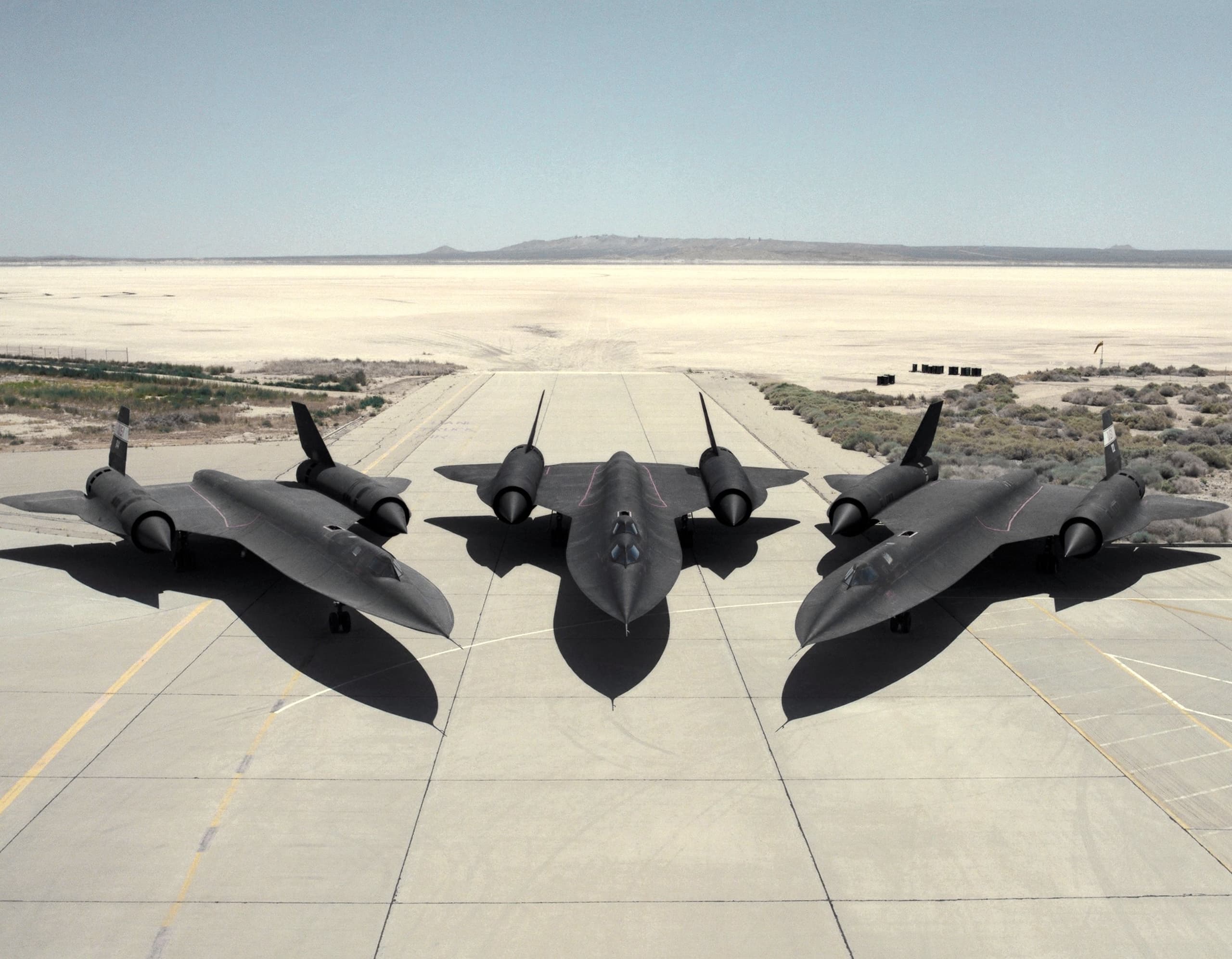 A gallery image from Military: SR 71 Blackbird Trio At Dryden