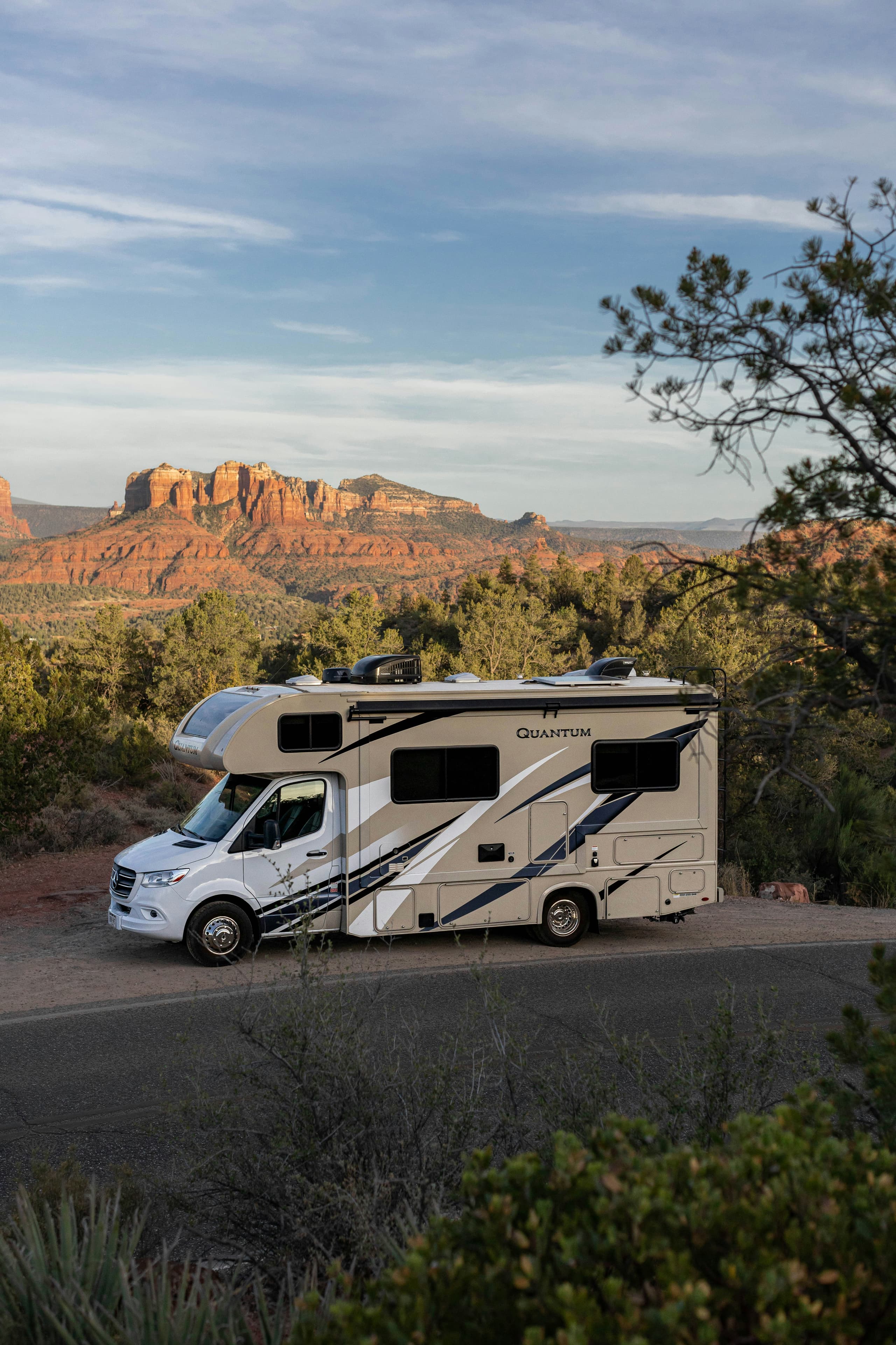 A gallery image from American Life: Sedona Arizona Rv Parked On The Side Of The Road