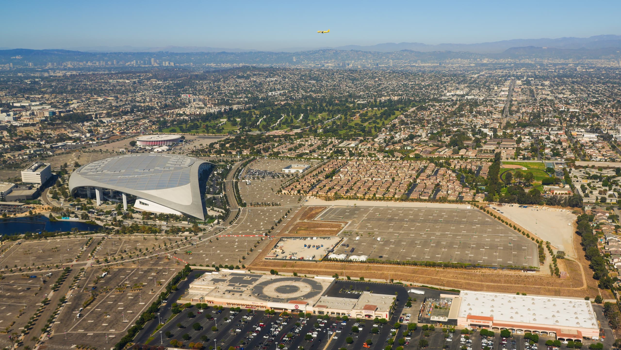 A gallery image from Aerials: SoFi Stadium Aerial 2