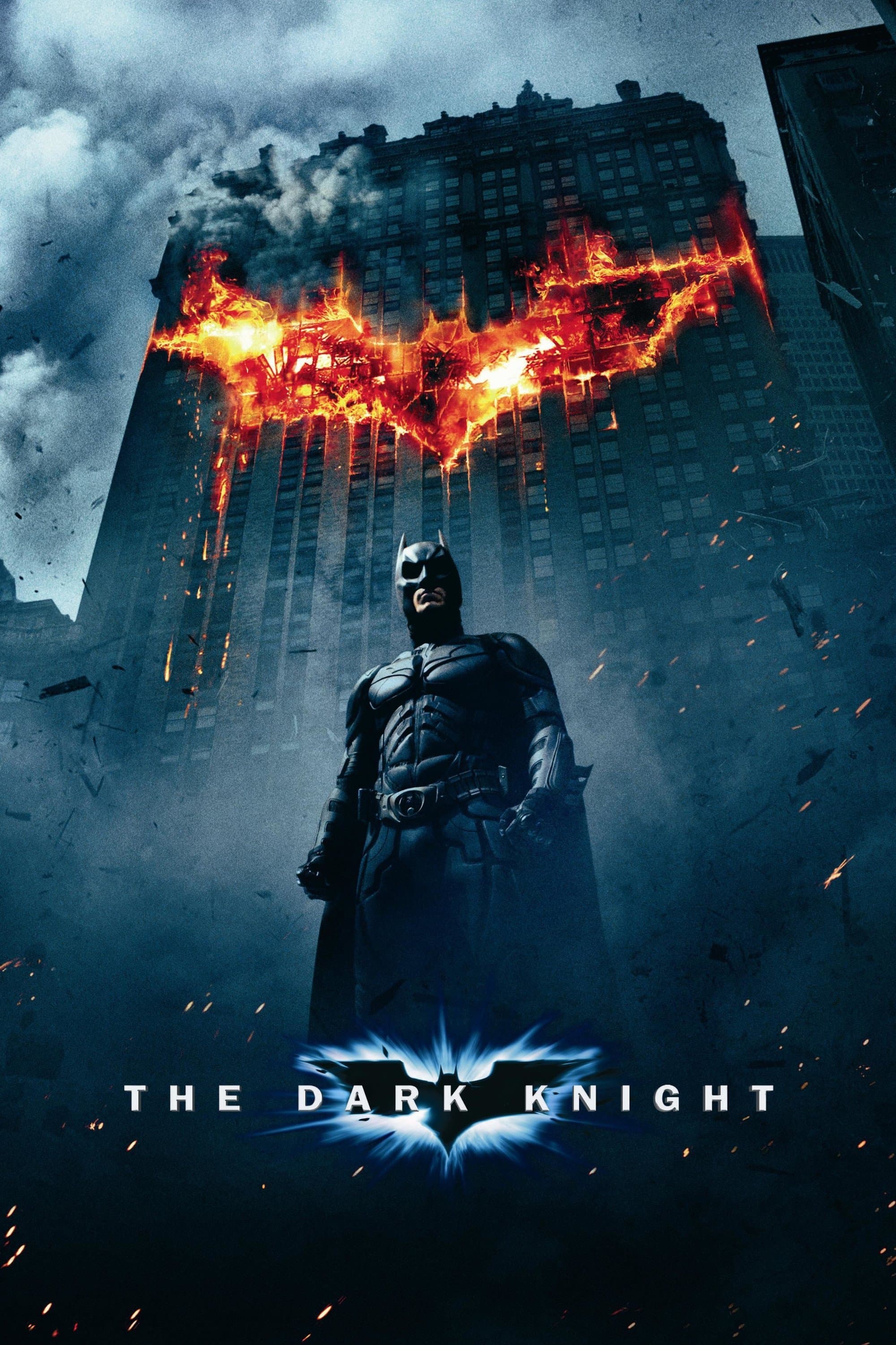 A gallery image from Cinema: The Dark Knight 2008 High Contrast Batman Skyline Poster