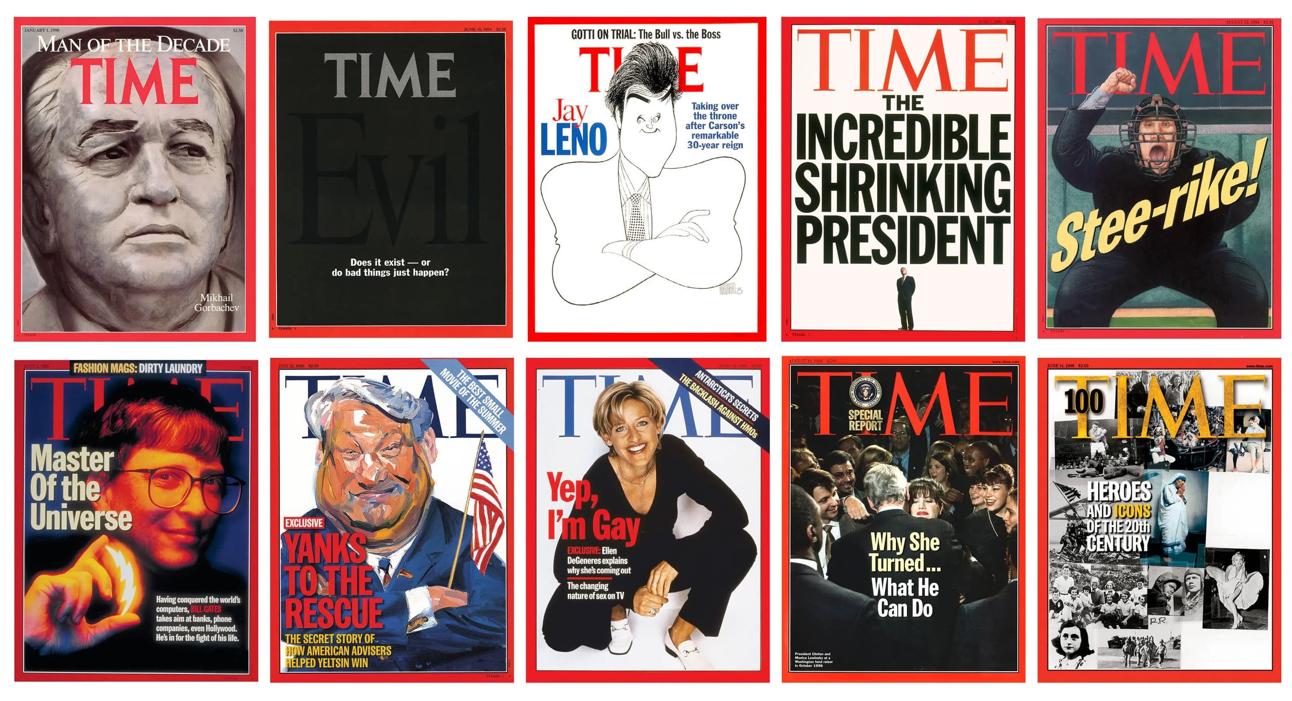 A gallery image from Magazines: Time Magazine Covers 90'S