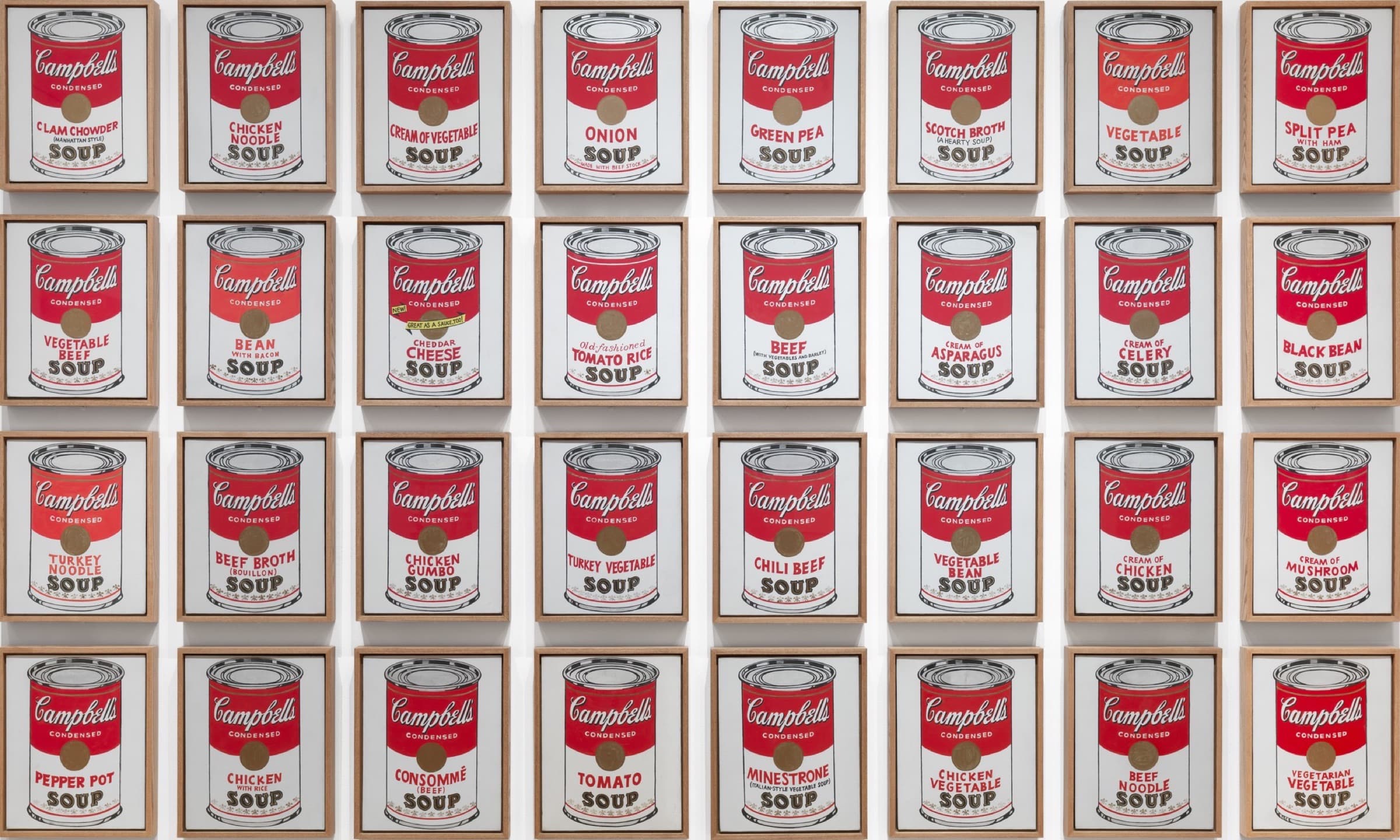 A gallery image from Fine Art: Warhol Campbells Soup Cans 1962