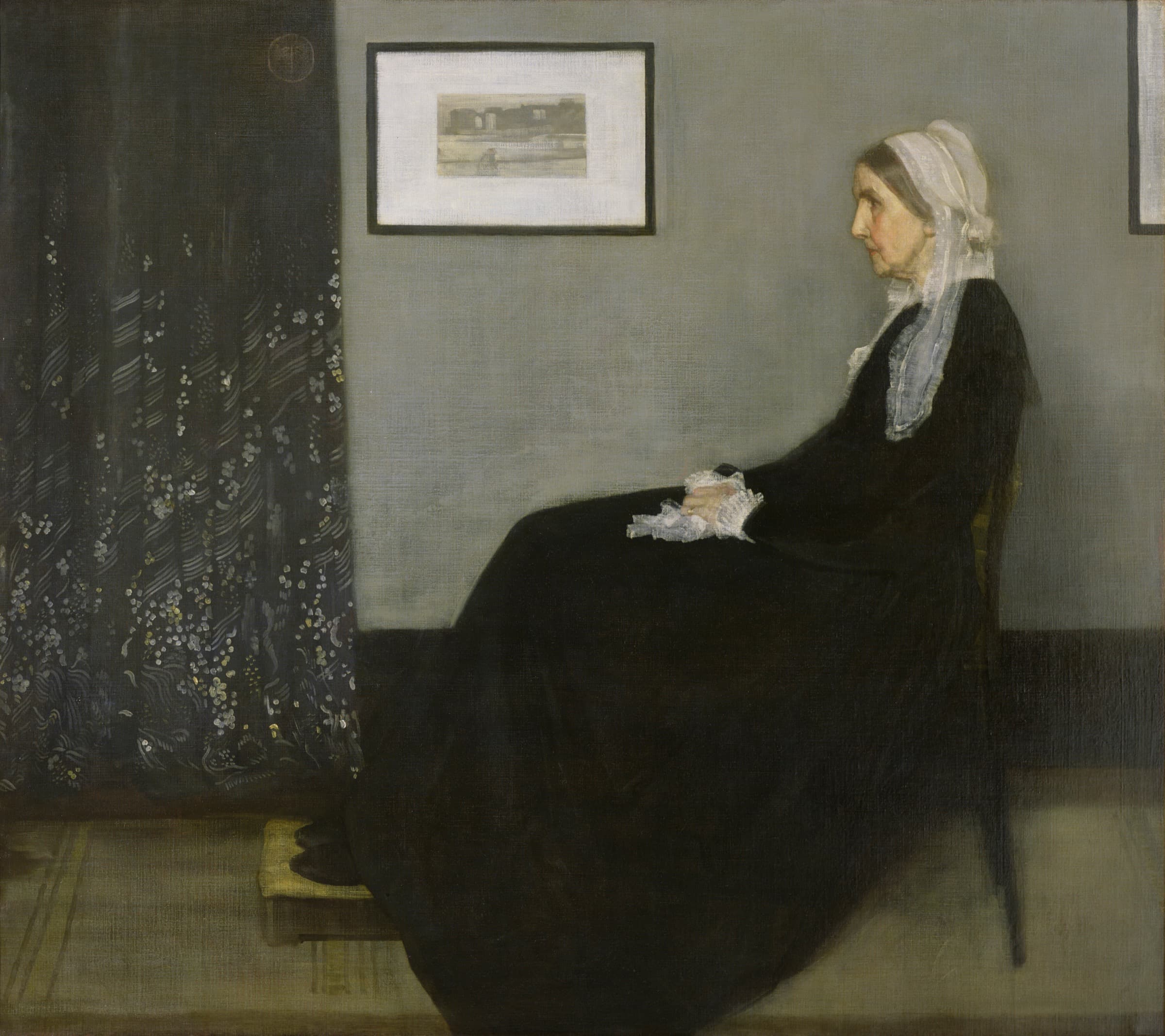 A gallery image from Fine Art: Whistler Whistlers Mother 1871