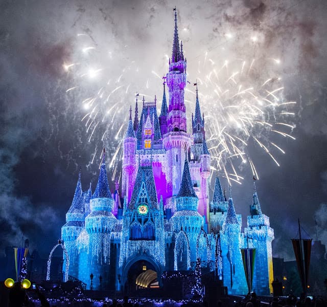 A gallery image from Iconic Symbols: White Color Illumination In Magic Kingdom Castle