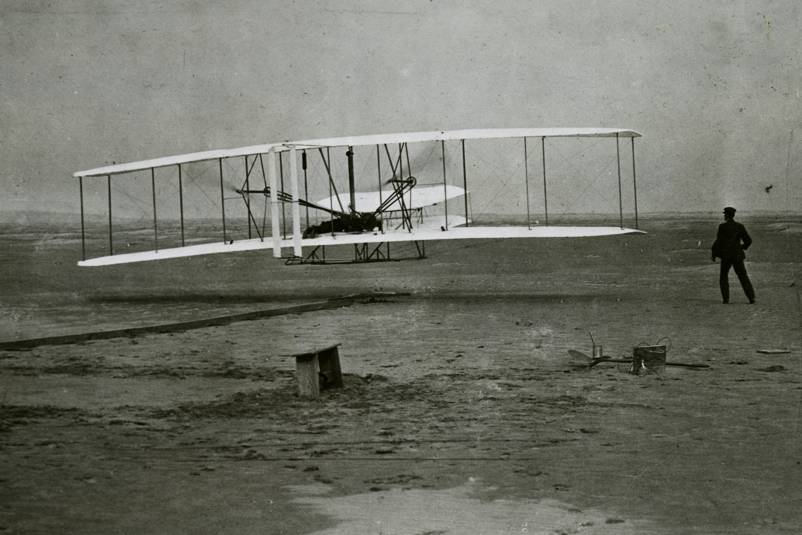 A gallery image from Military: Wright Brothers First Flight At Kitty Hawk