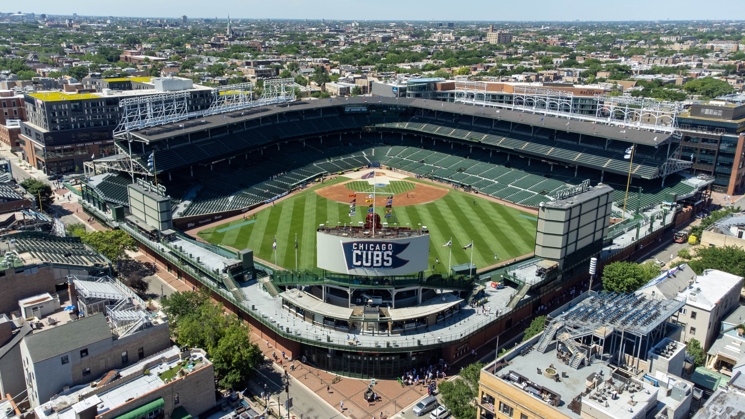 A gallery image from Sports: Wrigley Field Aerial