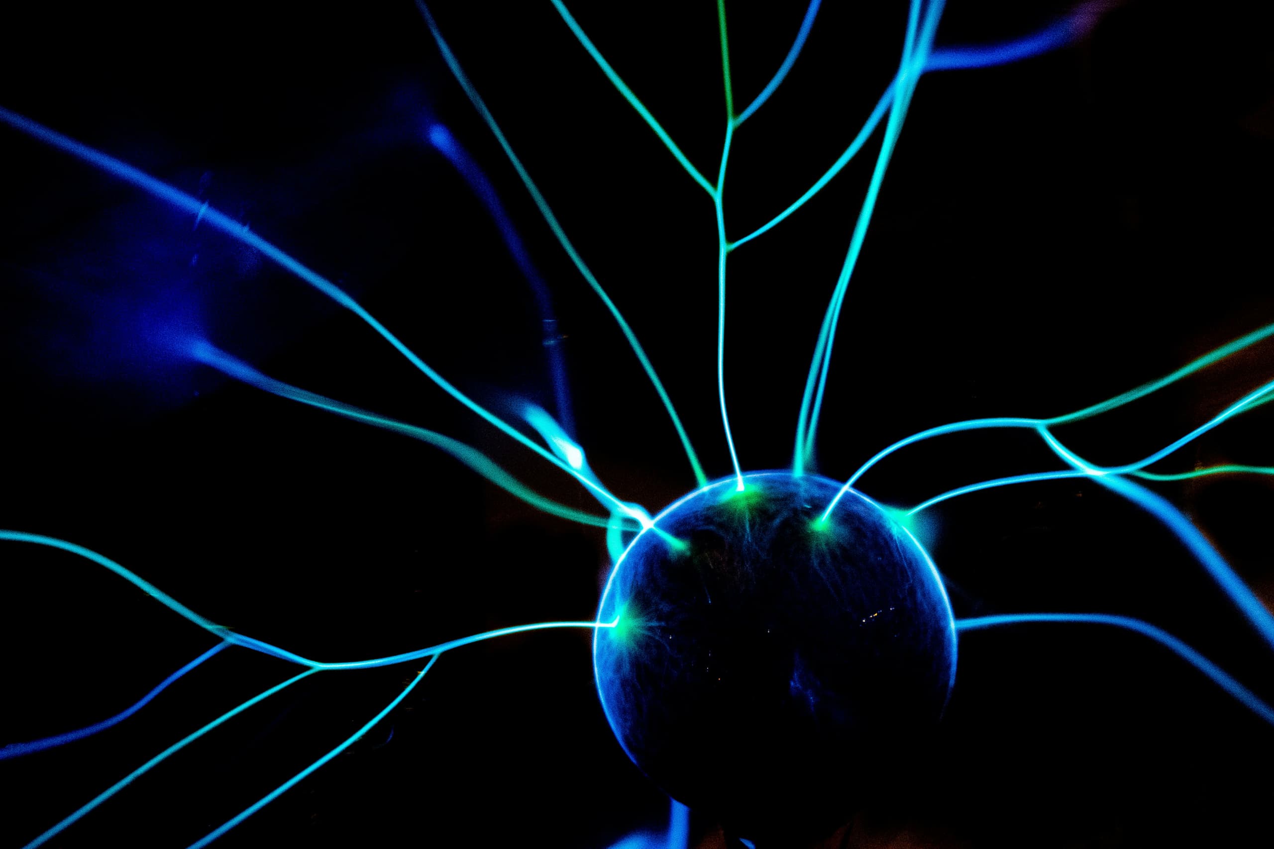 A gallery image from Science: Ball Of Electricity On Dark Background