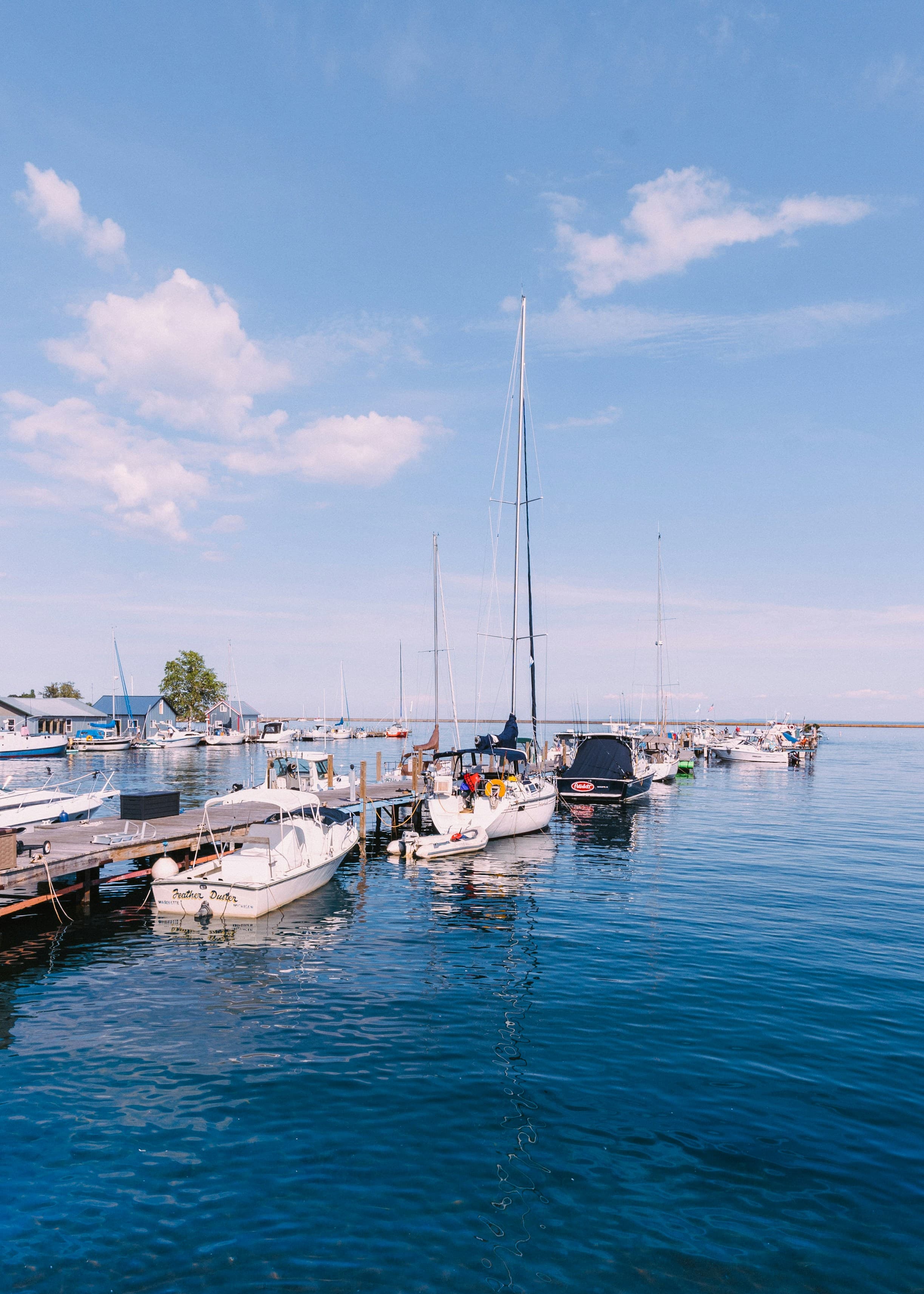 A gallery image from American Life: Boats Docked In Marquette, MI