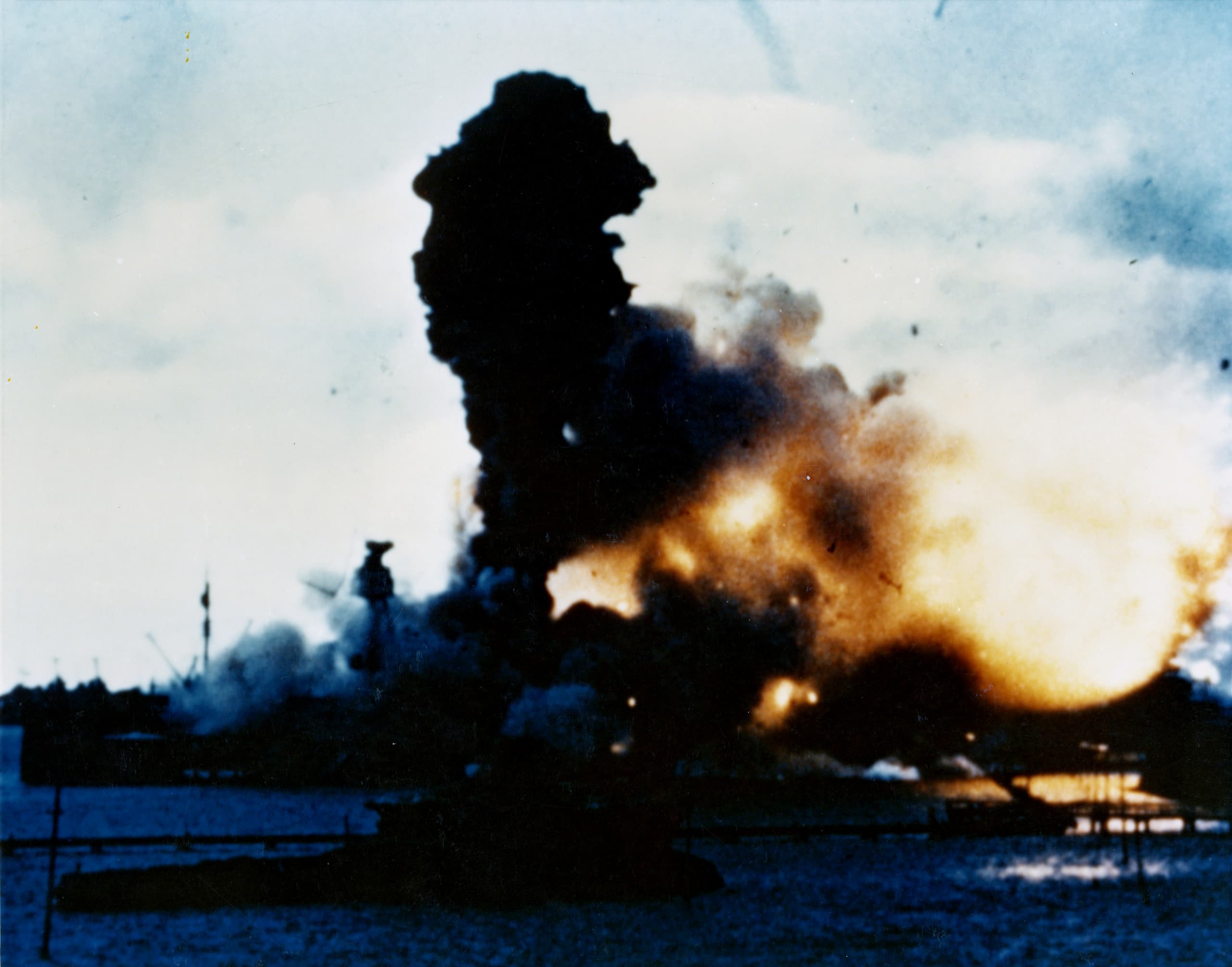 A gallery image from History: Explosion Of The Battleship USS Arizona At Pearl Harbor
