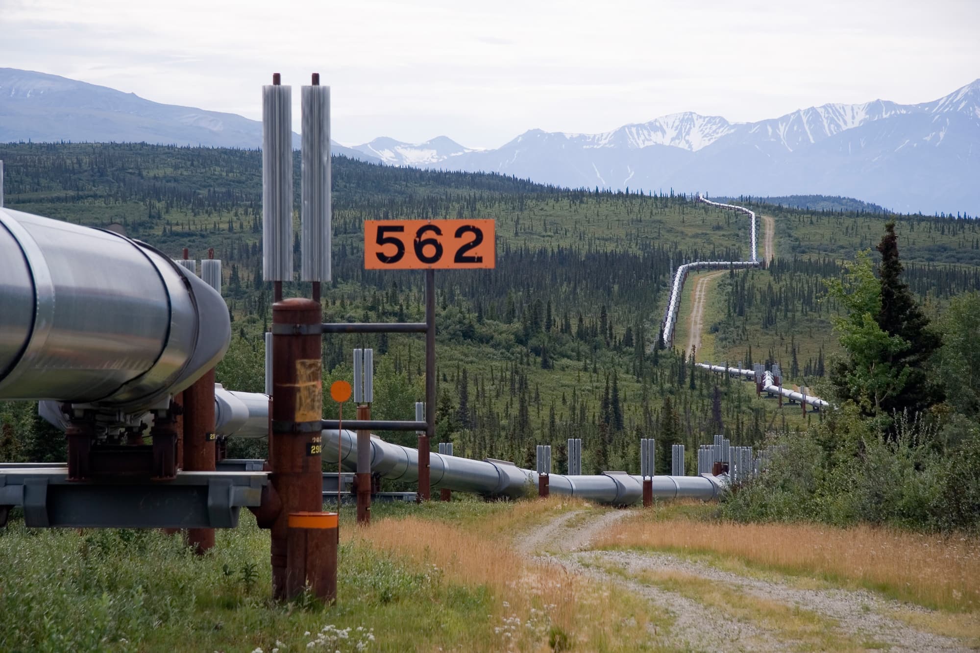 A gallery image from Landscapes: Oil Trans Alaska Pipeline