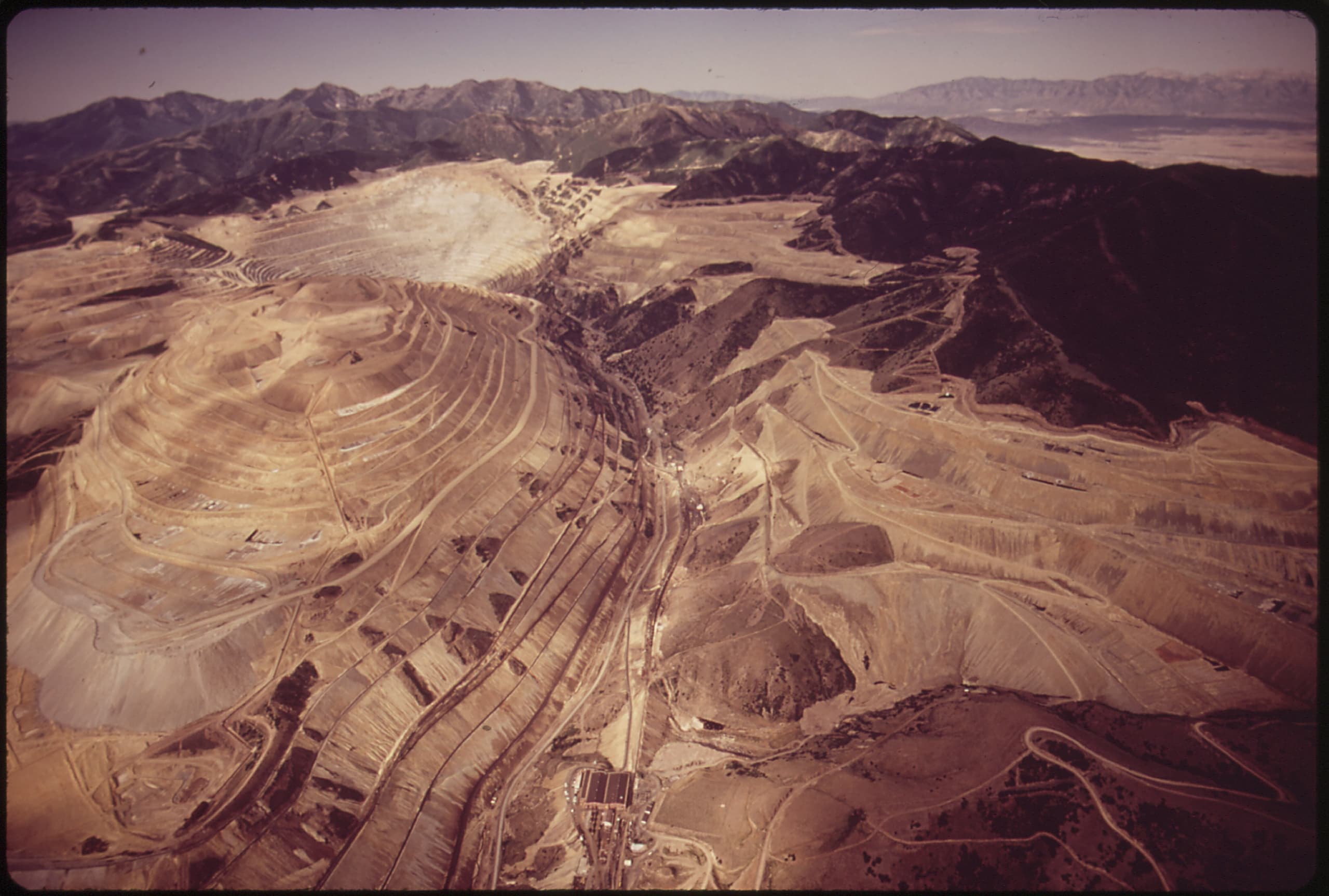 A gallery image from Landscapes: Resources Minerals Bingham Canyon
