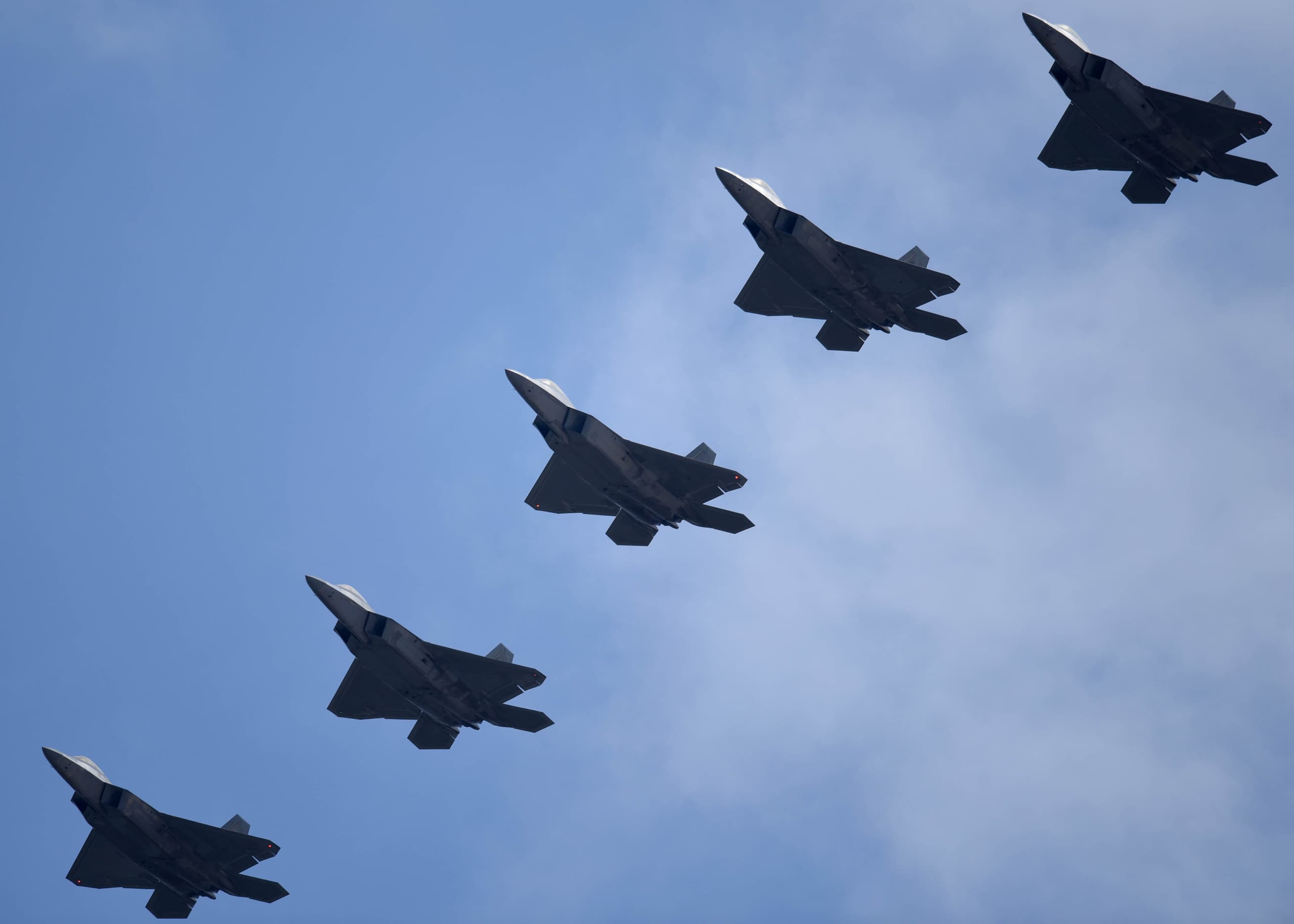 A gallery image from Military: Us Air Force F22 Raptor Formation