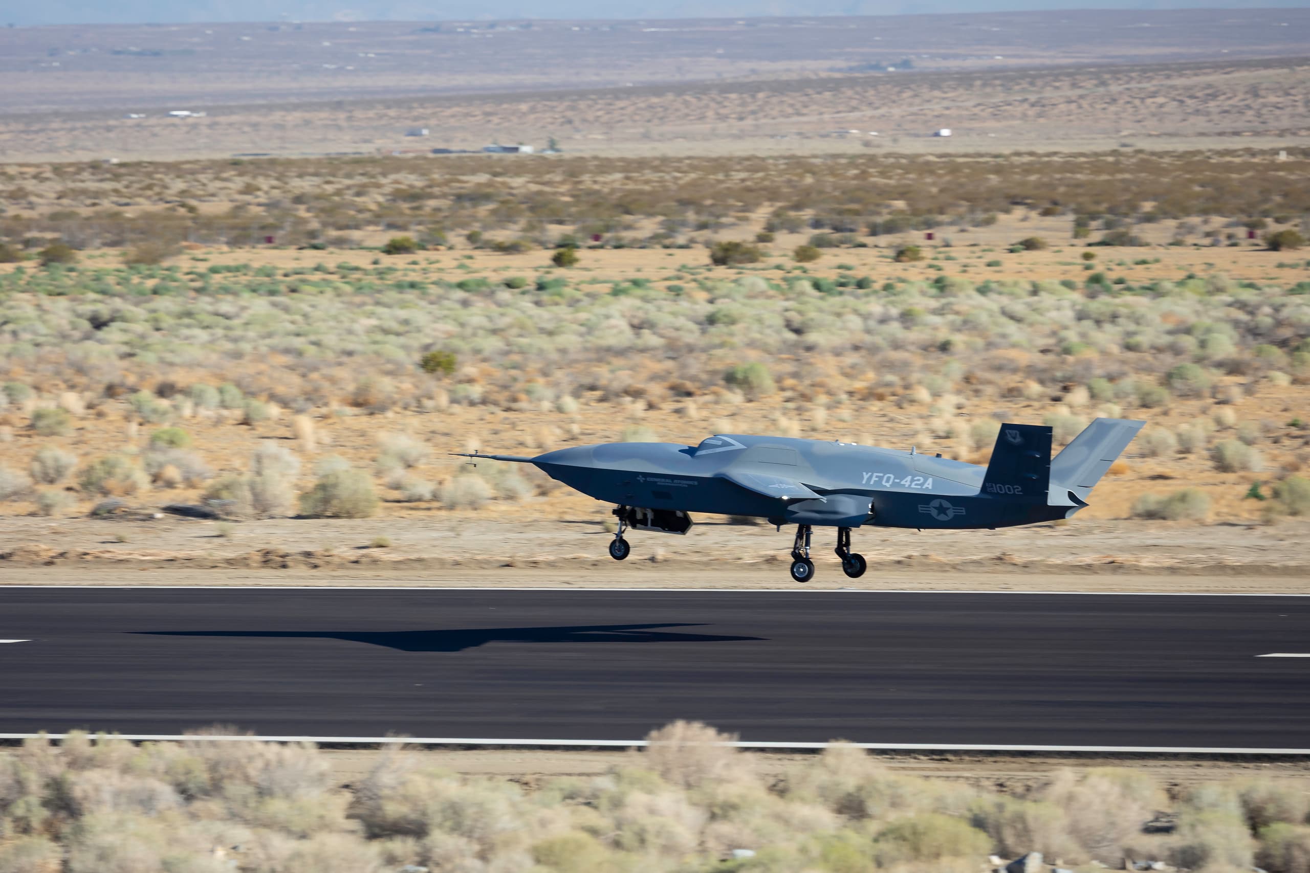 A gallery image from Military: Us Air Force Yfq42a Drone Runway
