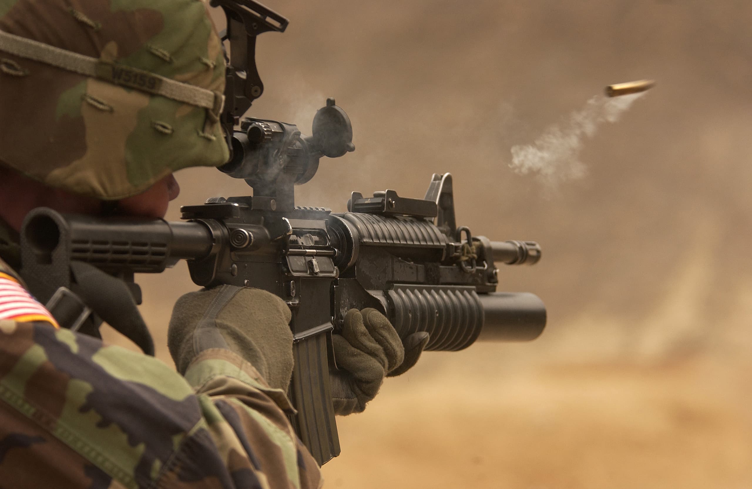 A gallery image from Military: Us Army Soldier M4 Carbine