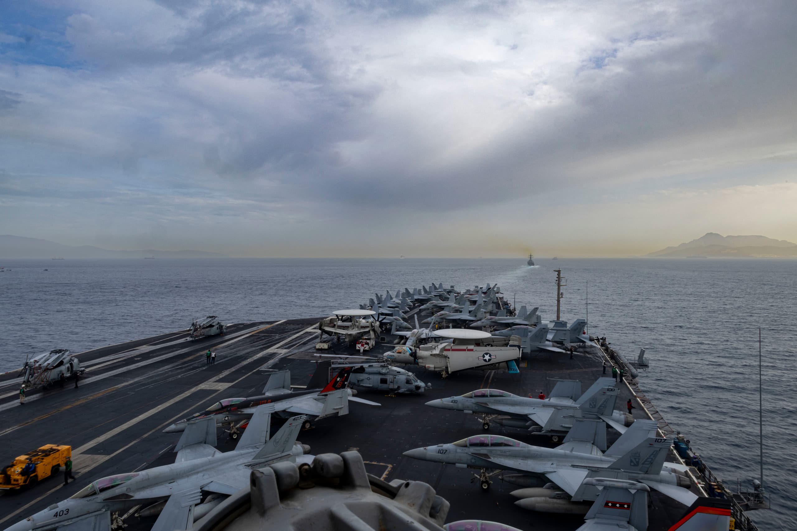 A gallery image from Military: Us Navy Aircraft Carrier Flight Deck