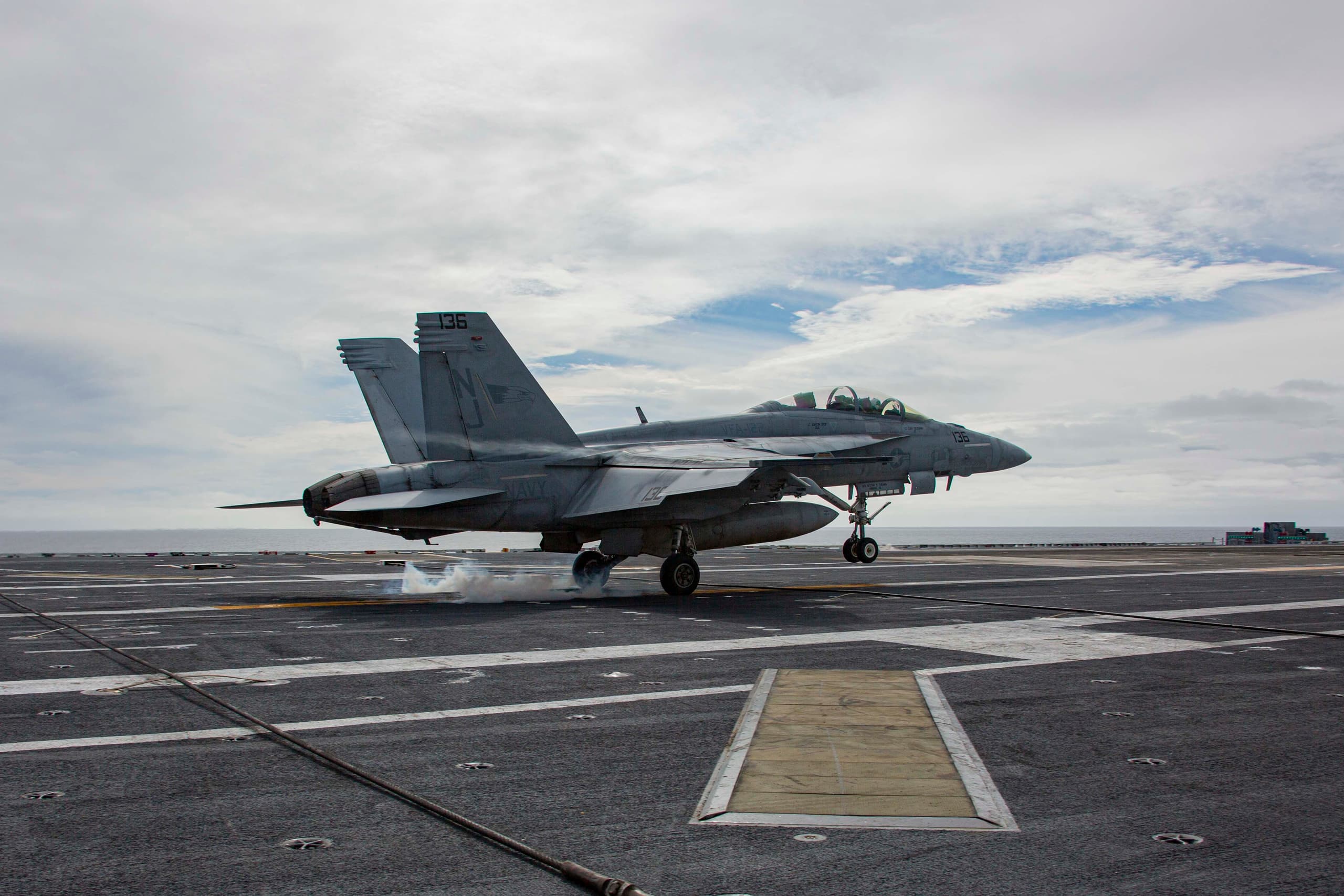 A gallery image from Military: Us Navy Fa18f Super Hornet Landing