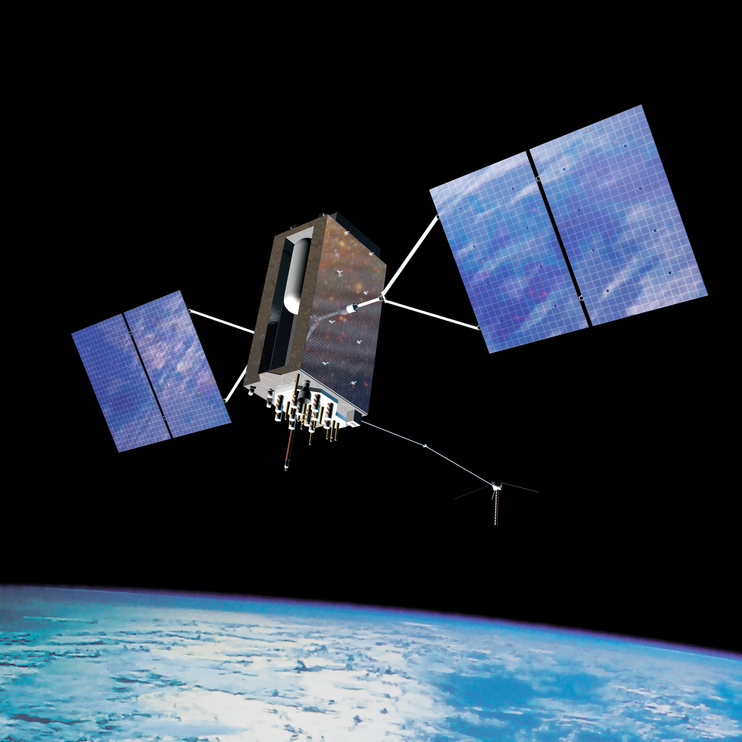 GPS III satellite in orbit