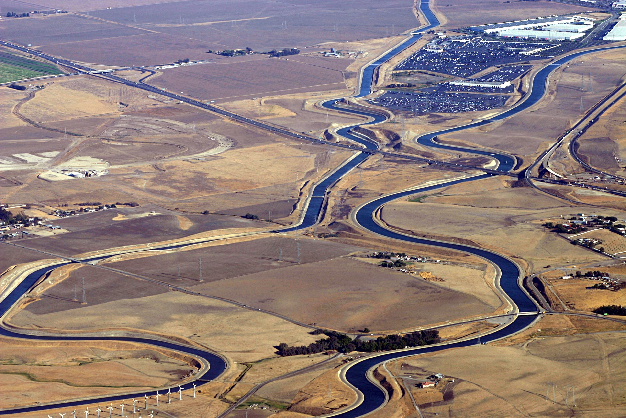 The Colorado River canyon