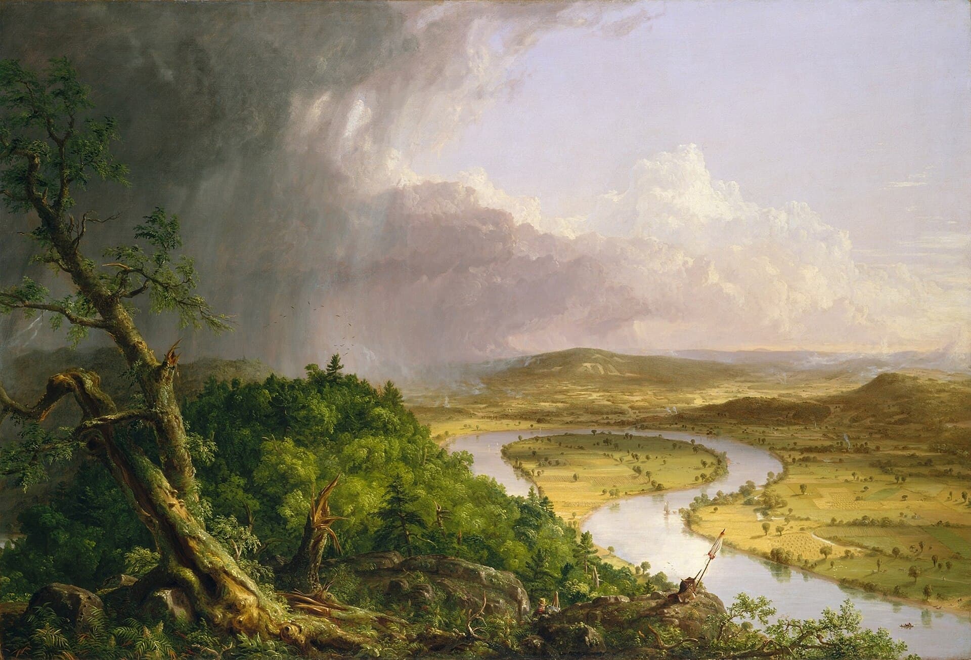 The Oxbow, Thomas Cole, 1836: Hudson River School