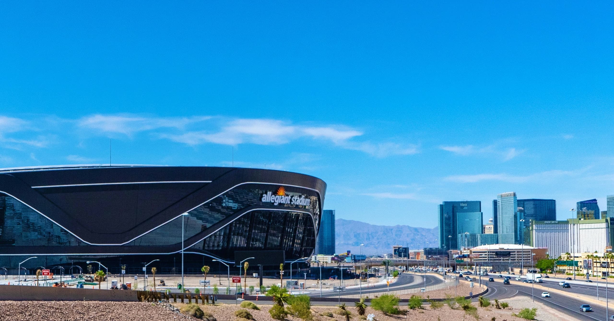 Allegiant Stadium exterior — Las Vegas Raiders