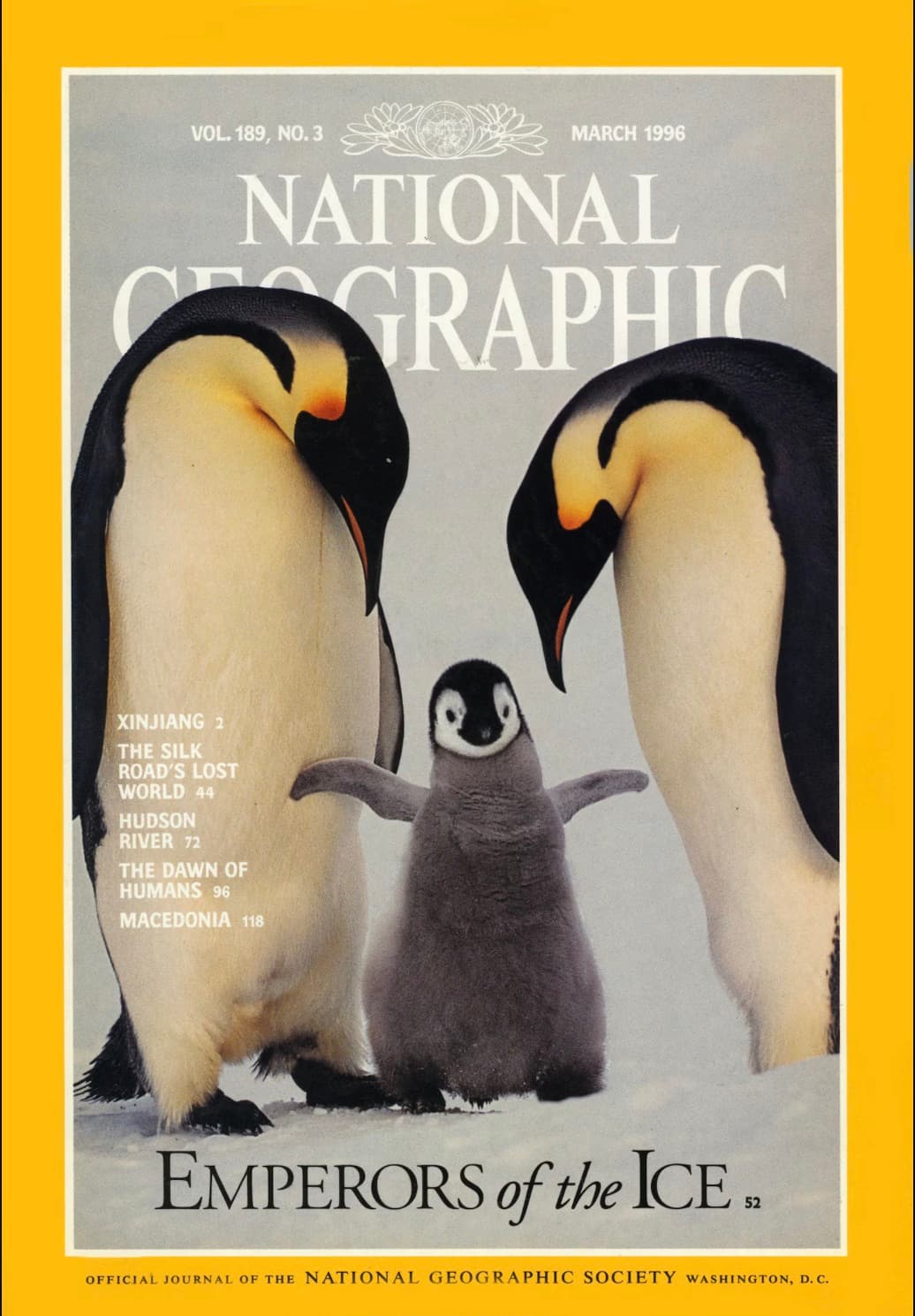 National Geographic March 1996 — Emperor Penguins